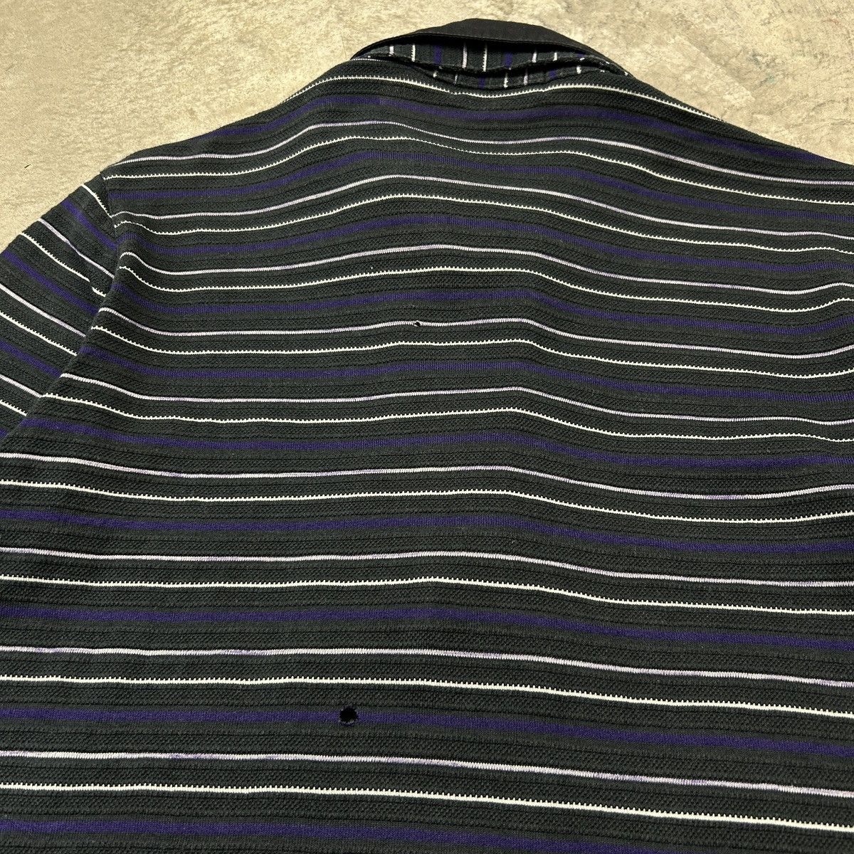 Japanese Brand × Michel Klein × Vintage Michel Klein Homme Paris - Striped Polo Size US S / EU 44-46 / 1 - 20 Thumbnail