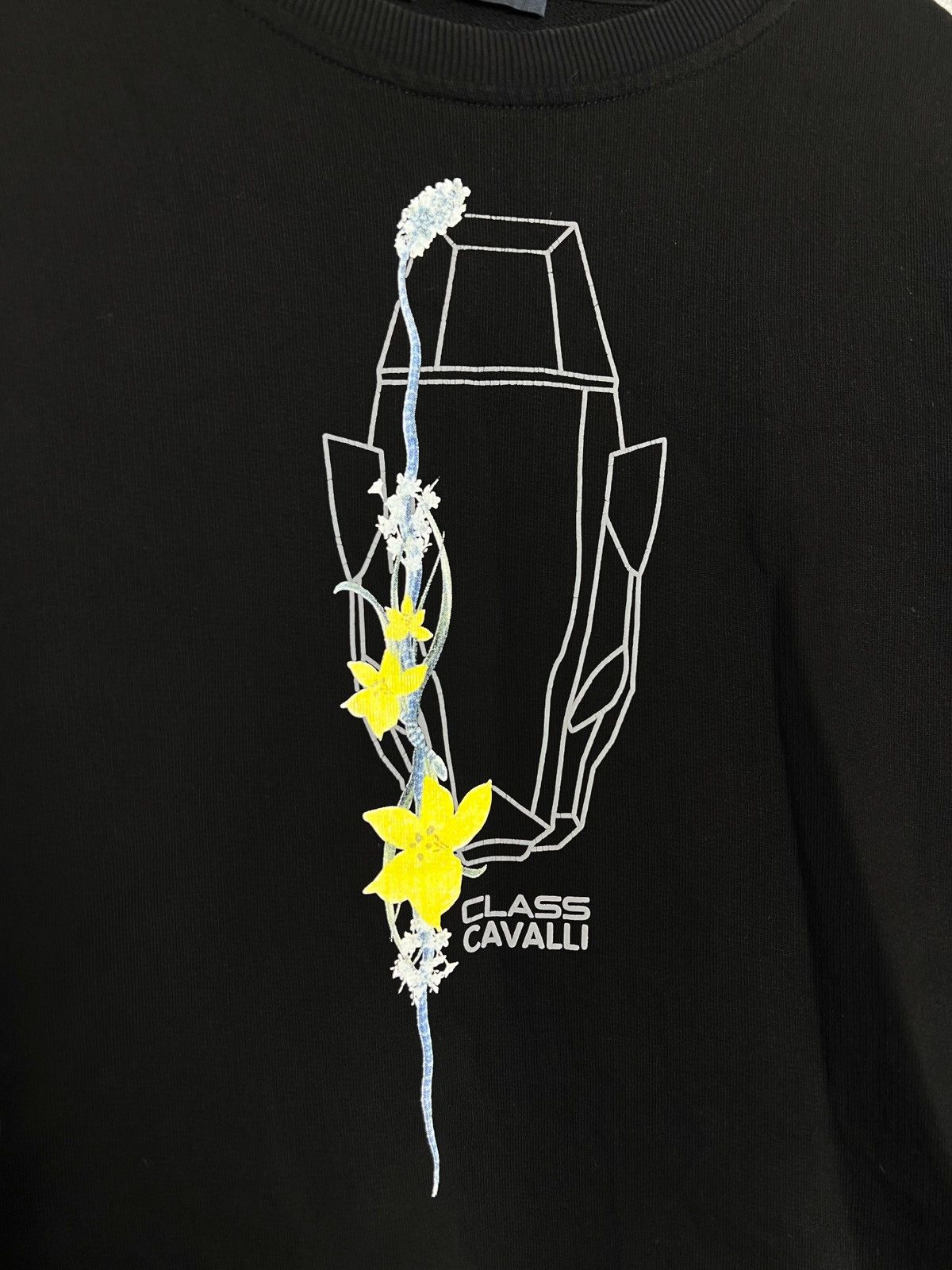 Cavalli Class × Just Cavalli Cavalli Class Sweatshirt Brand Logo Graphic Panther Print Size XL / US 12-14 / IT 48-50 - 3 Thumbnail