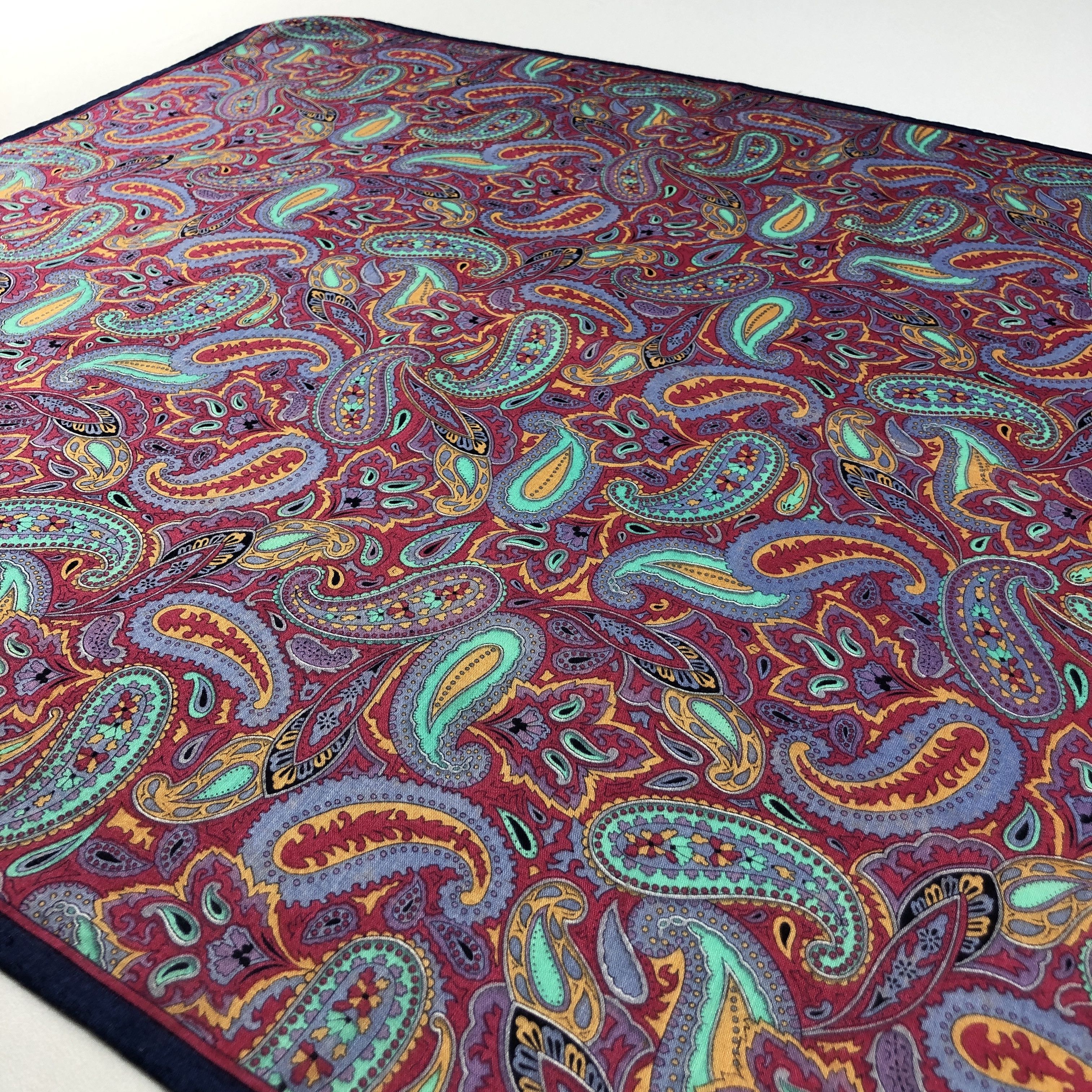 Yves Saint Laurent YSL Paisley Handkerchief Neckerchief Bandana H3064 Size ONE SIZE - 2 Thumbnail