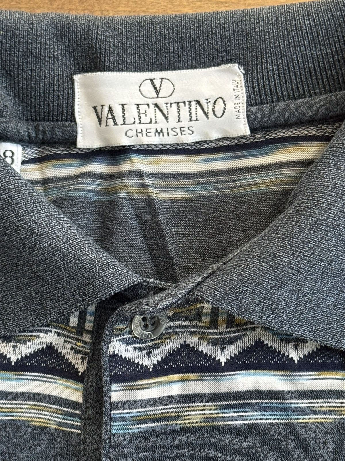 Valentino Vintage Valentino Polo Shirt Size US M / EU 48-50 / 2 - 7 Thumbnail