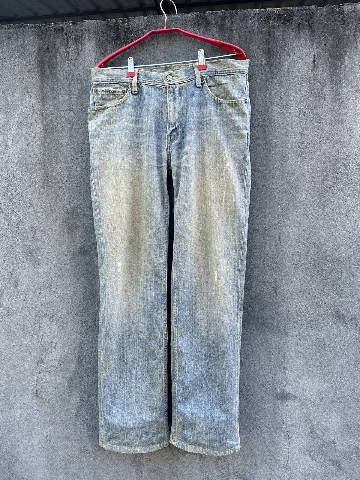 Levi's 👹Vintage 90s Levis Straight Cut Baggy Jeans Size US 31 - 2 Thumbnail