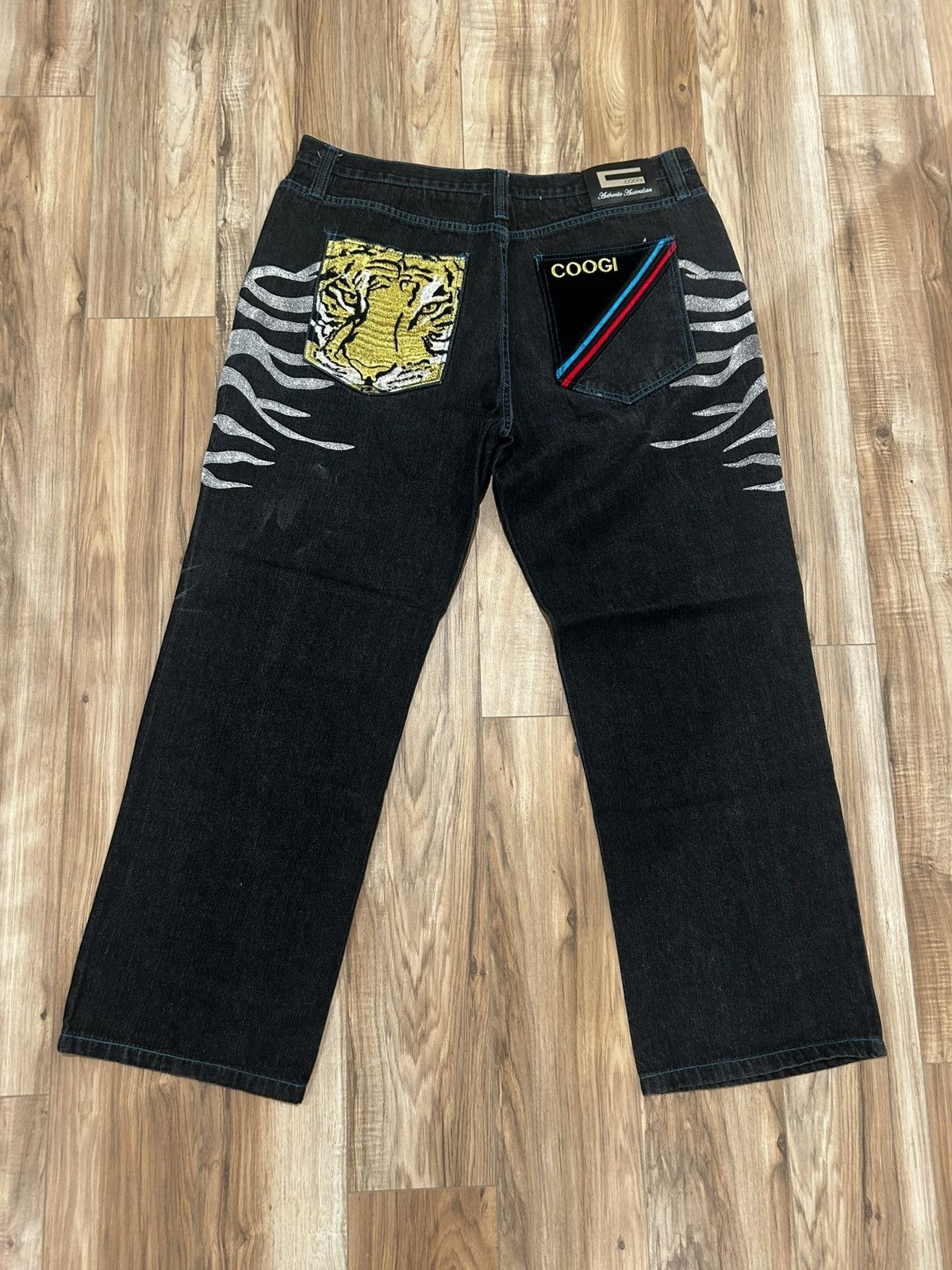 Coogi Vintage Y2K baggy coogi tiger denim jeans with embroidery Size US 42 / EU 58 - 1 Thumbnail