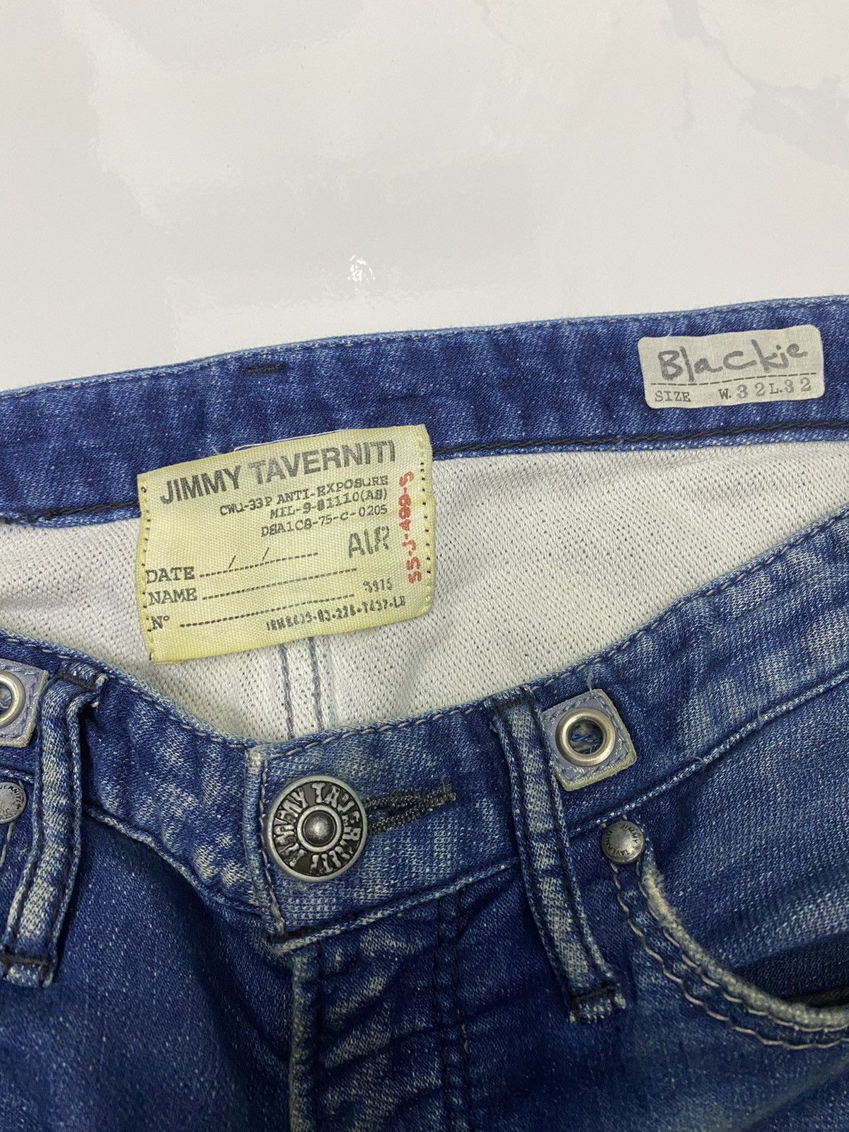 Jimmy Taverniti 🔥JIMMY TAVERNITI DISTRESS DENIM SWEATPANTS Size US 33 - 7 Thumbnail