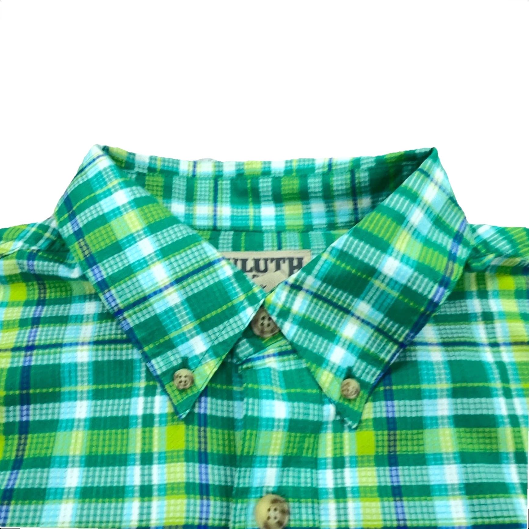 Vintage Duluth Shirt Men Large Green Plaid Button Up Double Pocket Outdoors Camp River Size US L / EU 52-54 / 3 - 5 Thumbnail