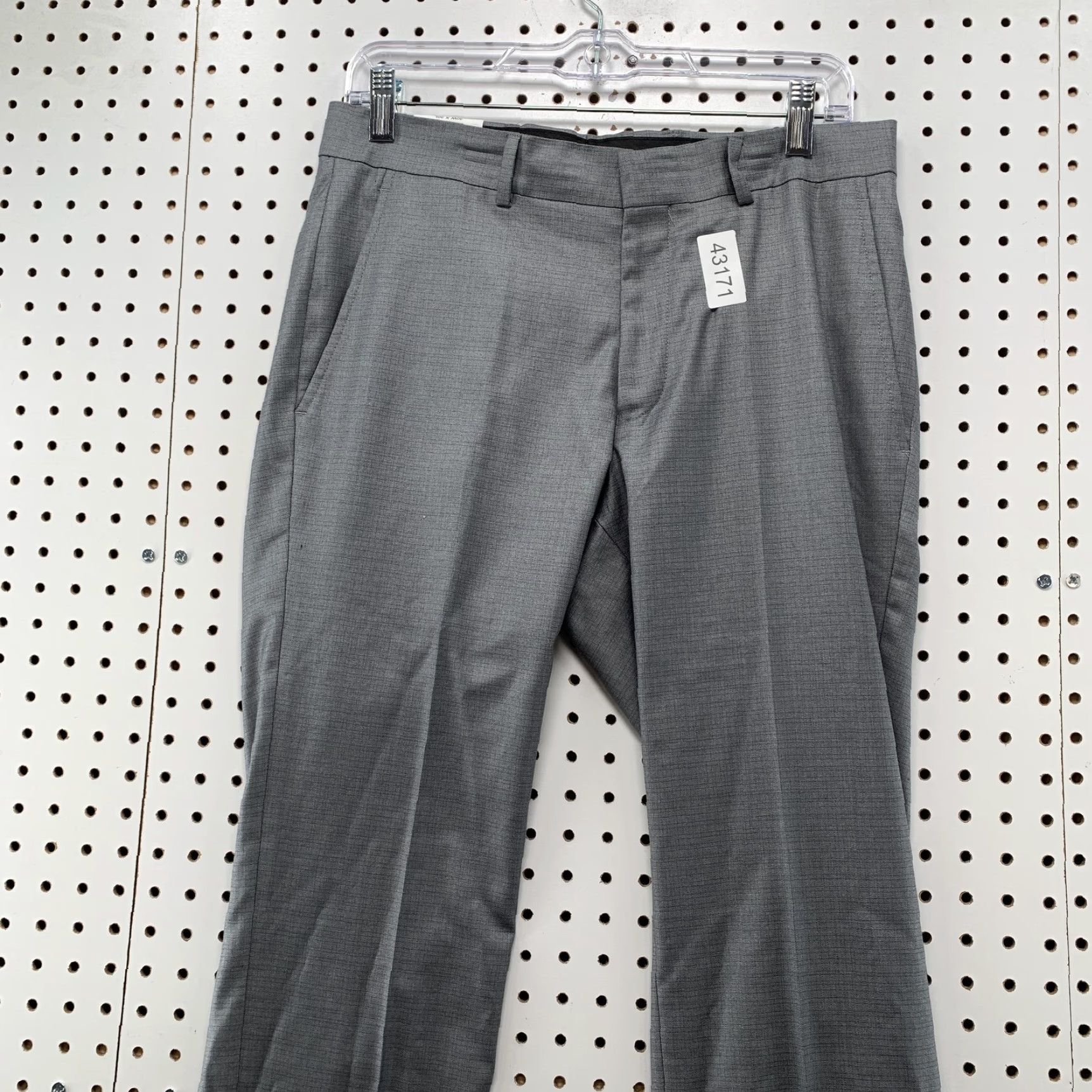 Kenneth Cole NEW Kenneth Cole Dress Pants Mens Size 30x30 Gray Flex Trouser Modern Fit Size US 30 / EU 46 - 2 Thumbnail