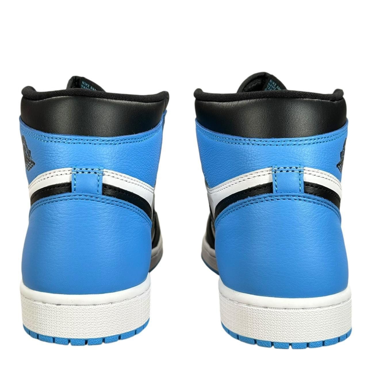 Jordan Brand Air Jordan 1 High OG UNC Toe University Blue Black Sneakers Size US 10.5 / EU 43-44 - 4 Thumbnail