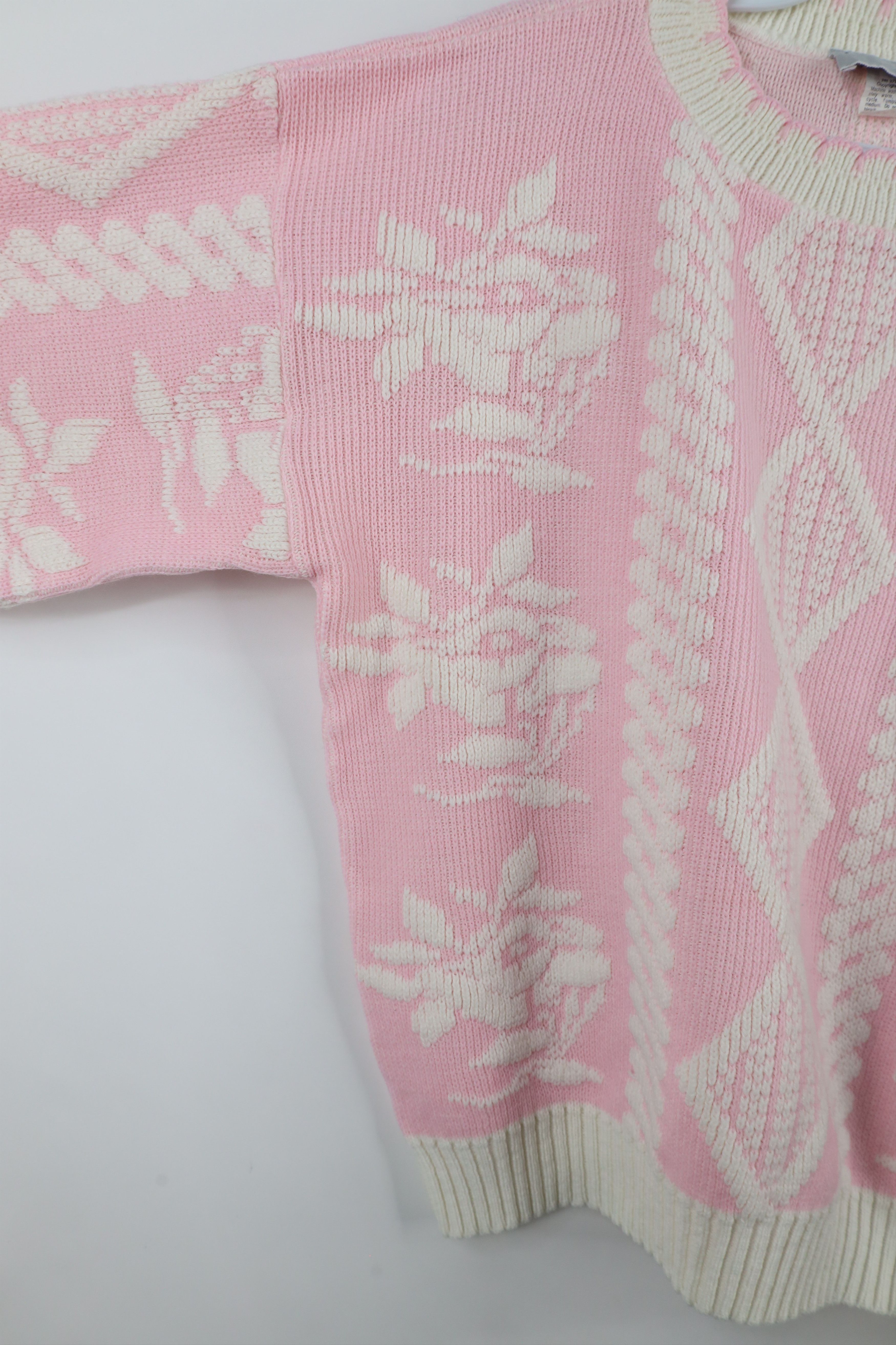 Vintage Vintage 80s 90s Fairy Kei Kawaii Geometric Knit Sweater USA Size L / US 10 / IT 46 - 7 Thumbnail