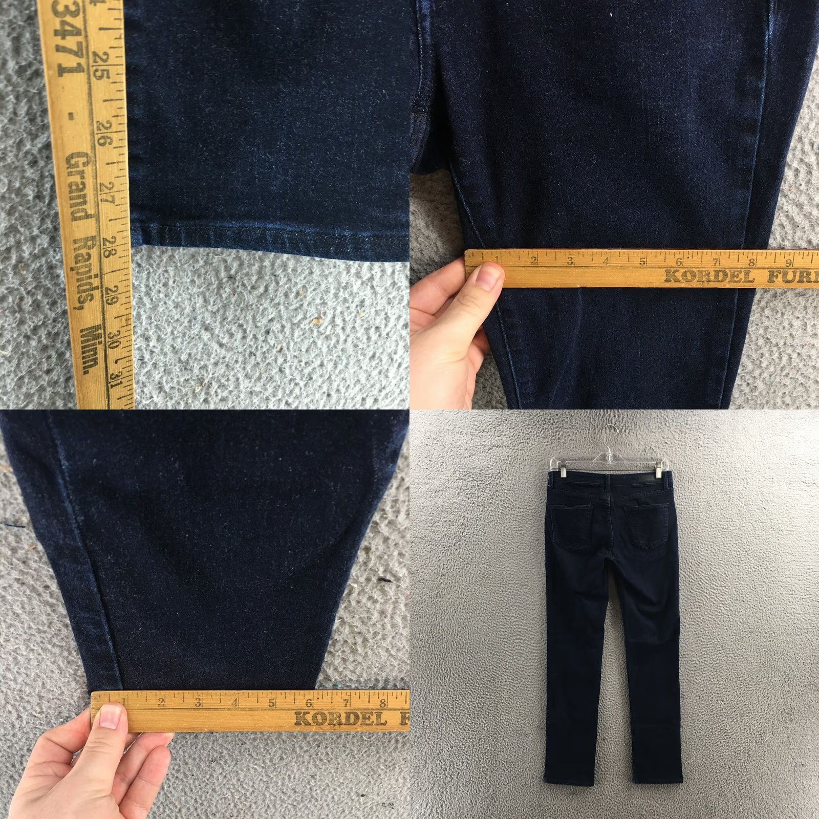 Calvin Klein Calvin Klein Skinny Jeans Womens 8X30 Blue Denim Mid Rise Zip Fly Button Front Jeans Size 30" / US 8 / IT 44 - 8 Thumbnail