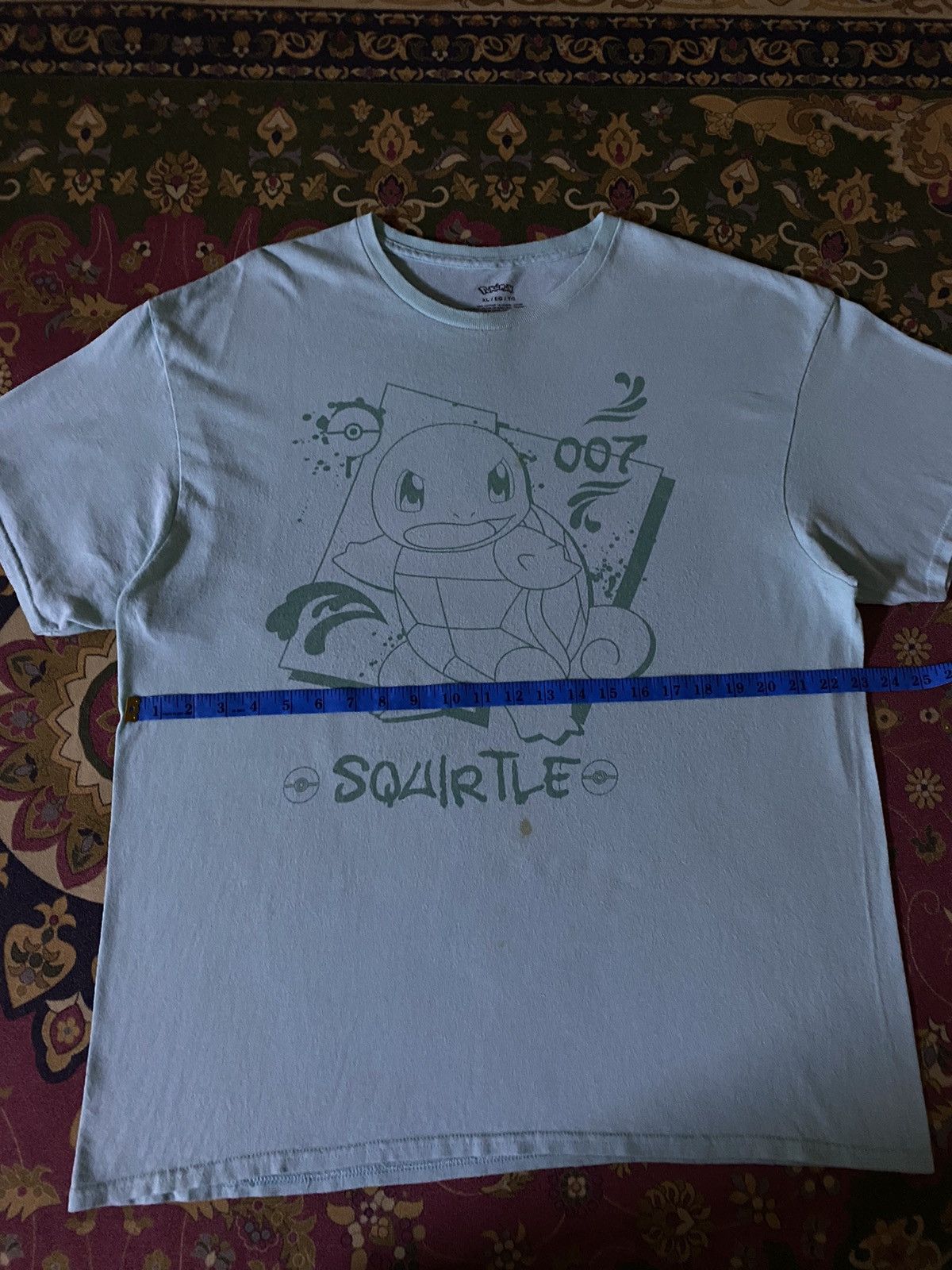 Anime Pokemon SQUIRTLE Anima T-Shirt Size US XL / EU 56 / 4 - 7 Thumbnail