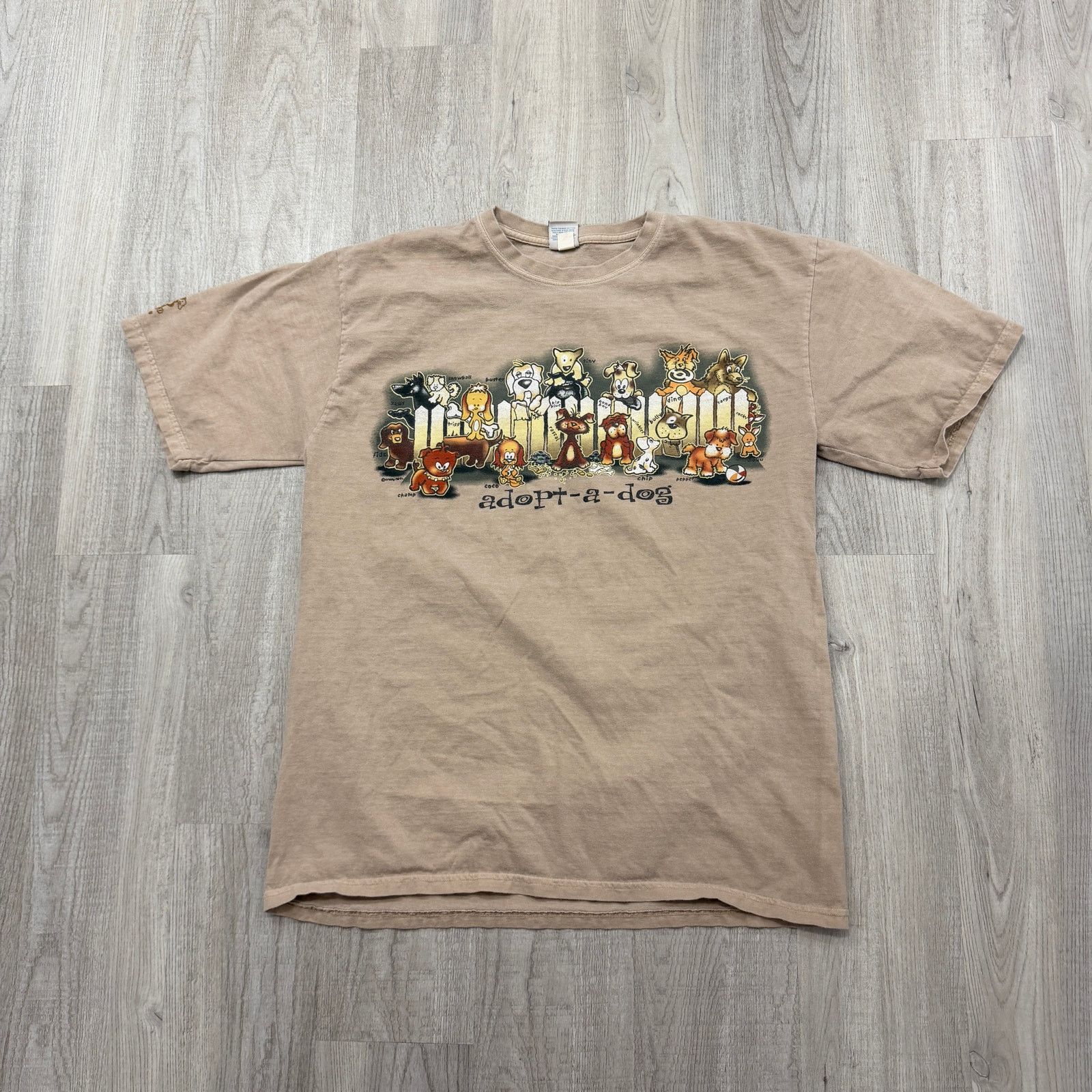 Vintage Vintage Crazy Shirt Adopt a Dog Shirt Men's Large Puppy Size US L / EU 52-54 / 3 - 1 Thumbnail