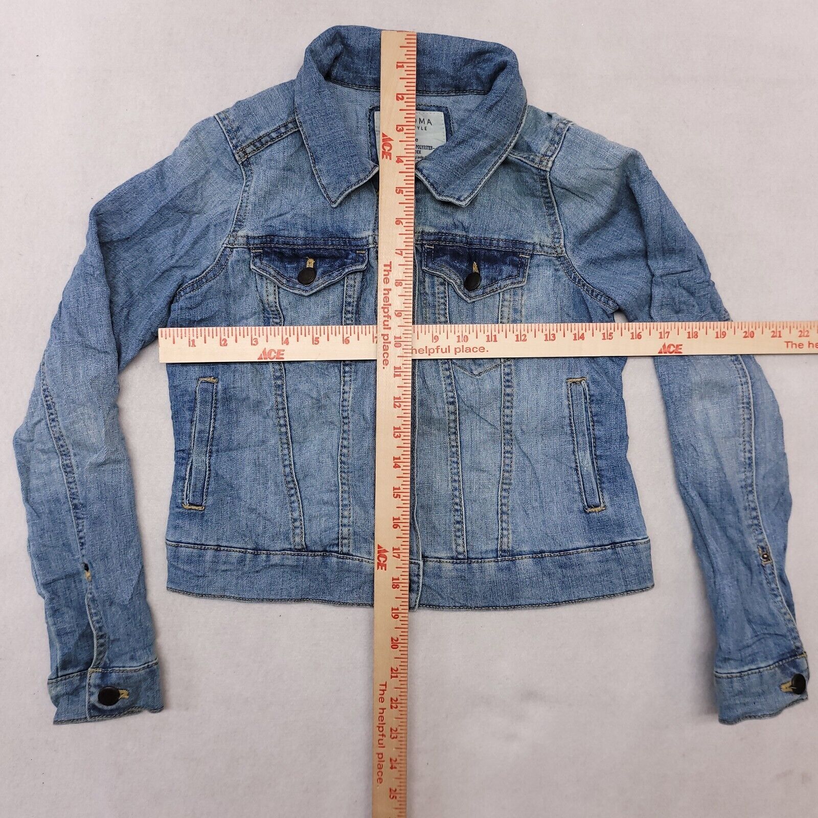 Sonoma Sonoma Button Up Denim Jean Jacket Womens Size PXS Blue Size XS / US 0-2 / IT 36-38 - 8 Thumbnail