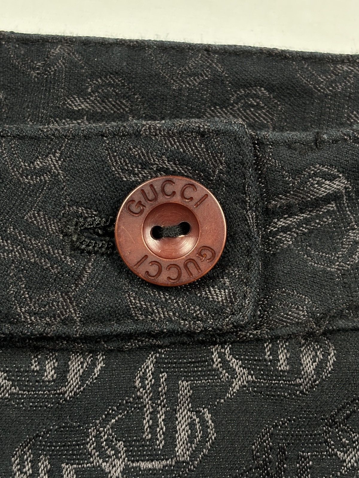 Gucci Tom Ford - 2000s Jacquard Pattern Trousers Size US 29 - 5 Thumbnail