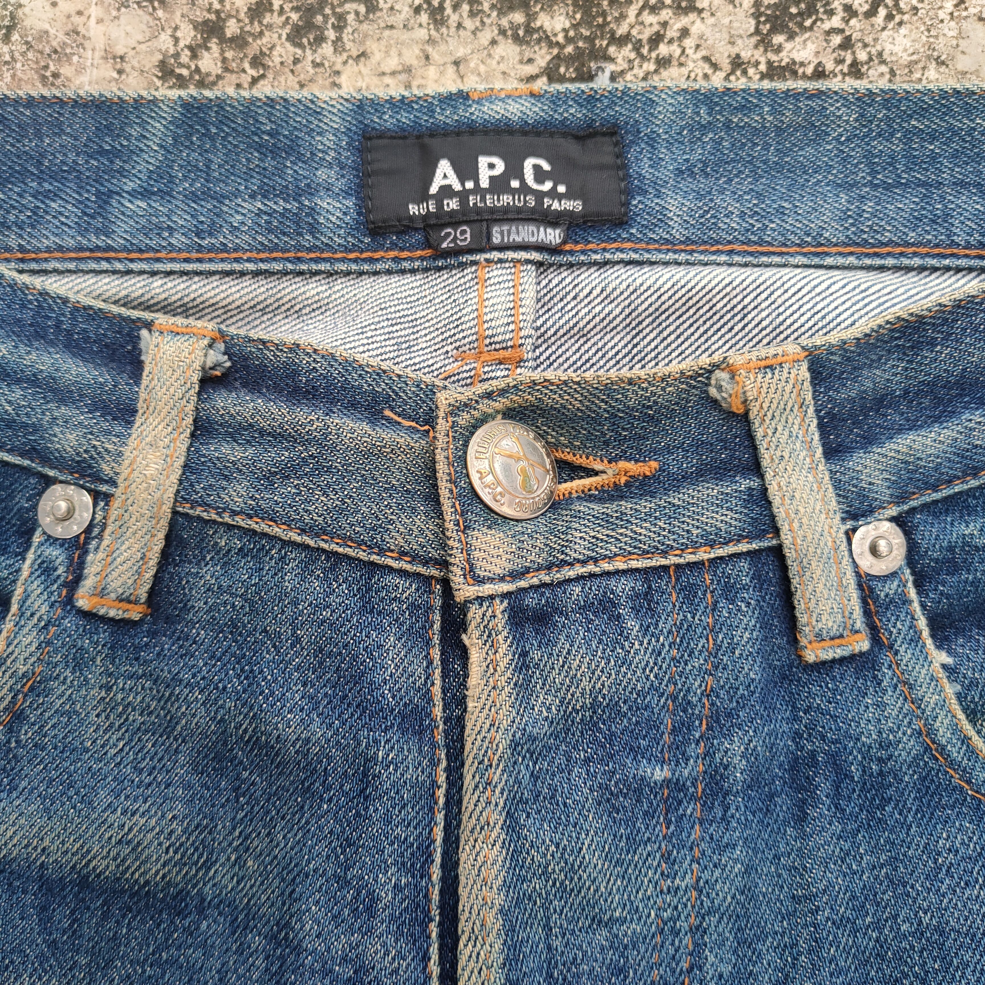 A.P.C. VINTAGE APC RUSTY REDLINE RIPPED JEANS DENIM PANTS Size US 29 - 5 Thumbnail