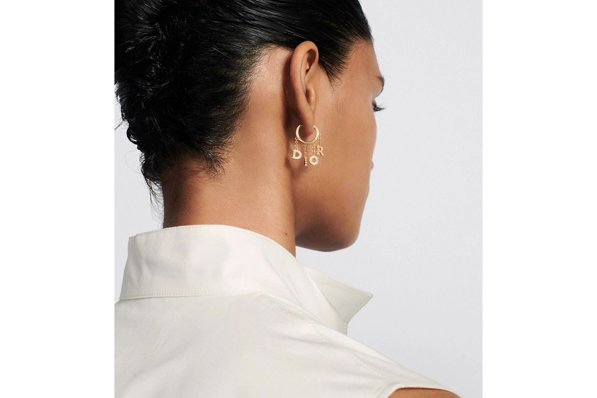 Dior o1bcso1str0126 Size:OS/Evolution Earrings in Golden Size ONE SIZE - 4 Thumbnail