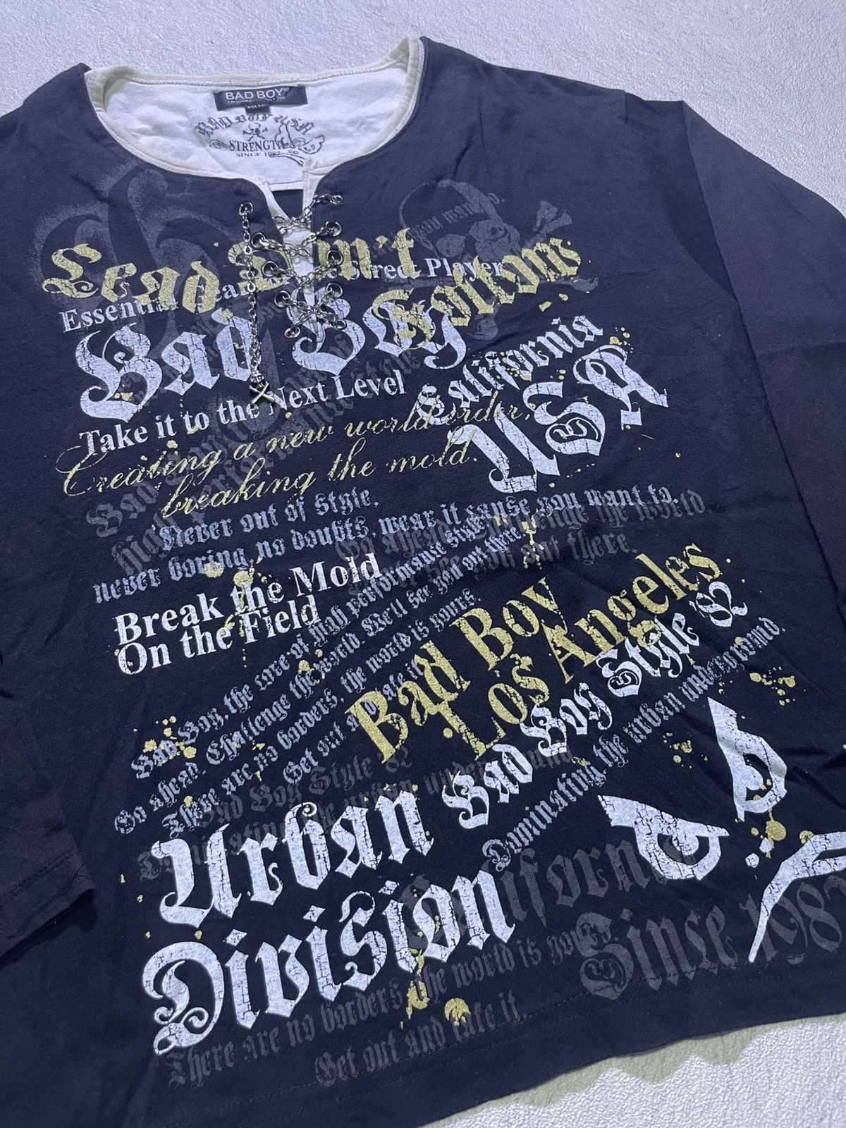 Japanese Brand VINTAGE Y2K BAD BOY long sleeve tshirt punk ifsix style Size US M / EU 48-50 / 2 - 3 Thumbnail