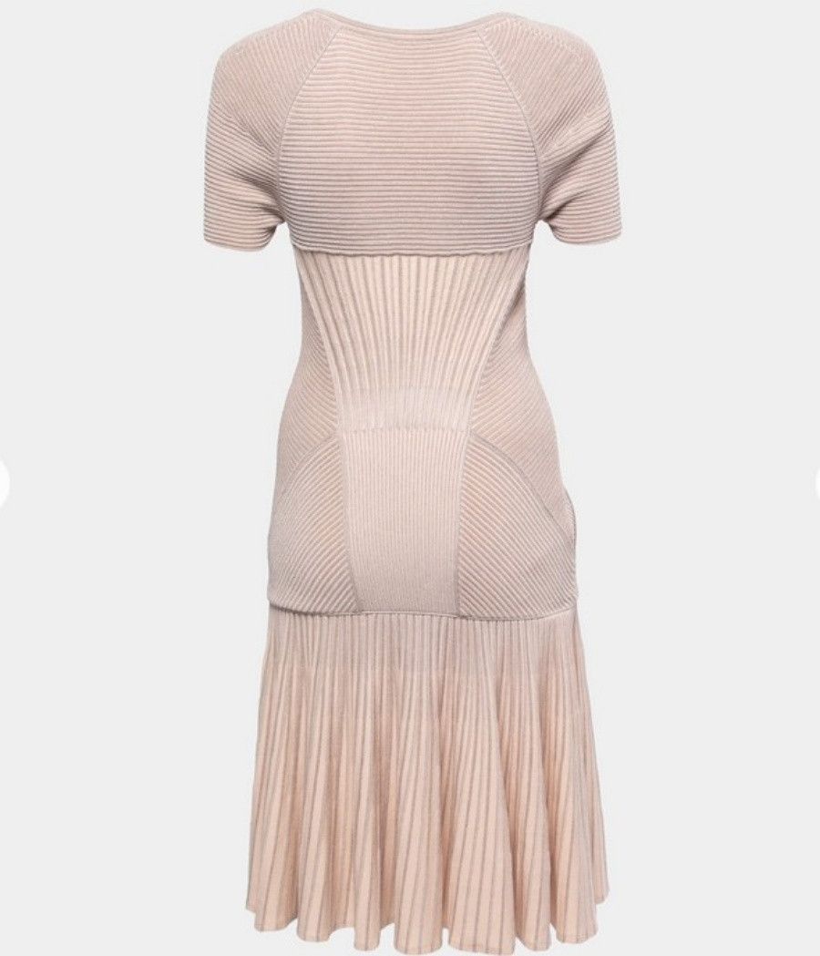Alexander McQueen Alexander McQueen Corset Pink Pearl Metallic Mini Dress Size S / US 4 / IT 40 - 4 Thumbnail