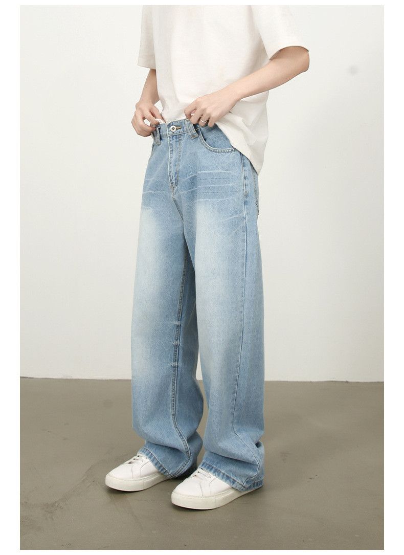 Japanese Brand × Vintage American all-match retro distressed elastic waist jeans Size US 32 / EU 48 - 3 Thumbnail