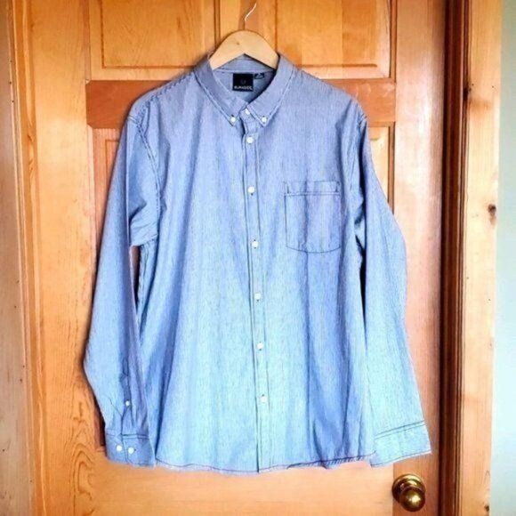 Burnside Burnside Blue Casual Button Down Long Sleeve Sz XL Shirt Size US XL / EU 56 / 4 - 1 Thumbnail