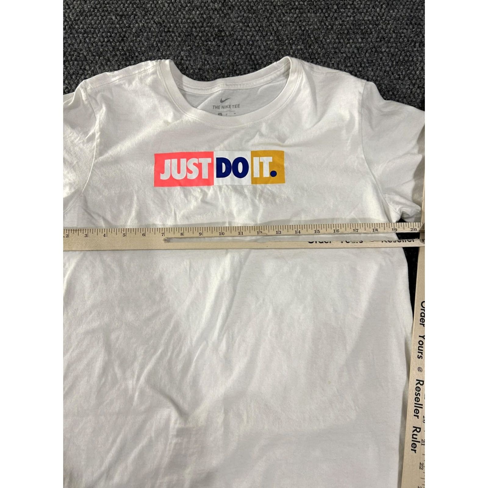 Nike Nike Shirt Mens Medium White Just Do It Graphic Tee T-Shirt Athletic Casual Size US M / EU 48-50 / 2 - 6 Thumbnail