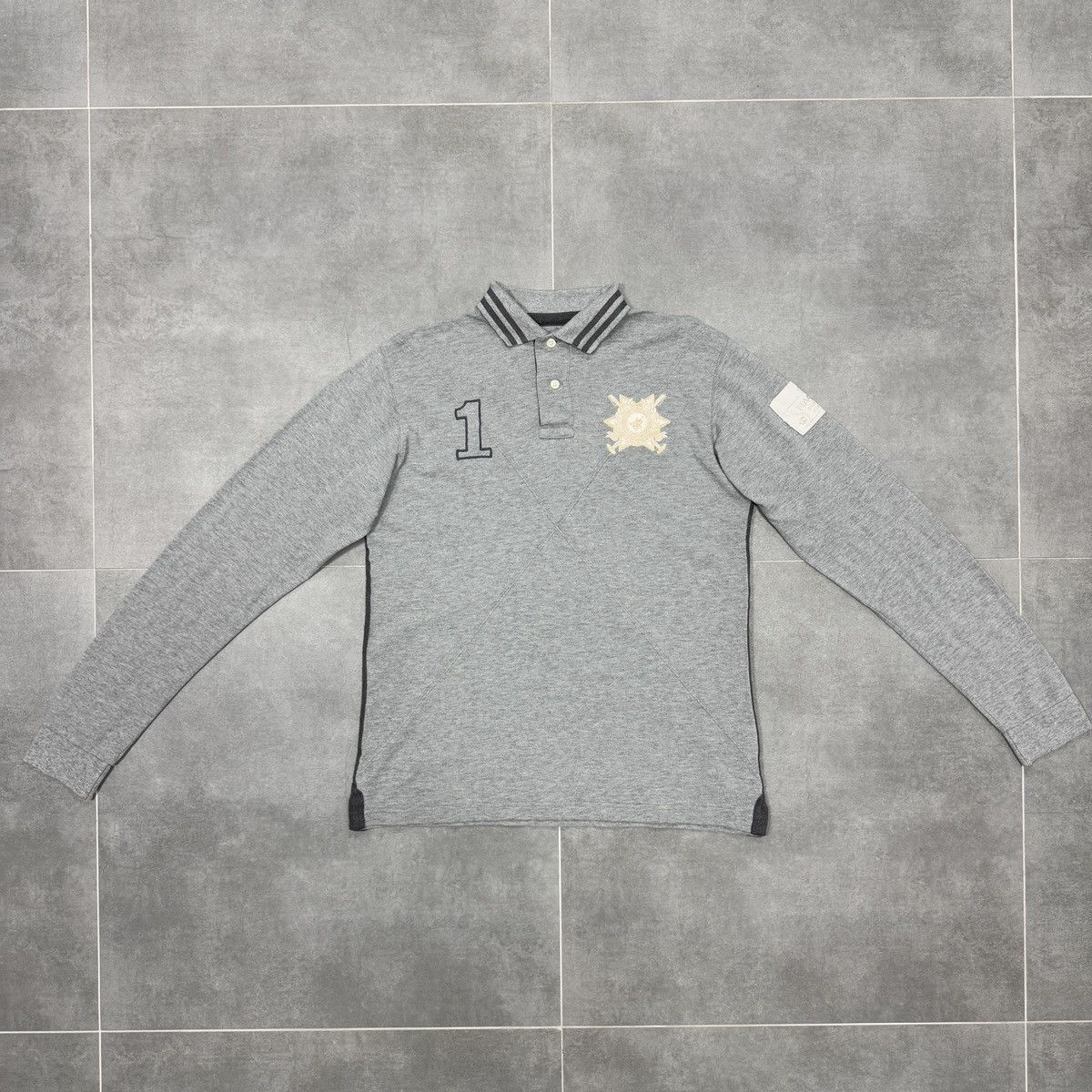 Hackett Hackett London Tailored Fit Embroidered Logo Snow Polo Shirt Size US M / EU 48-50 / 2 - 4 Thumbnail
