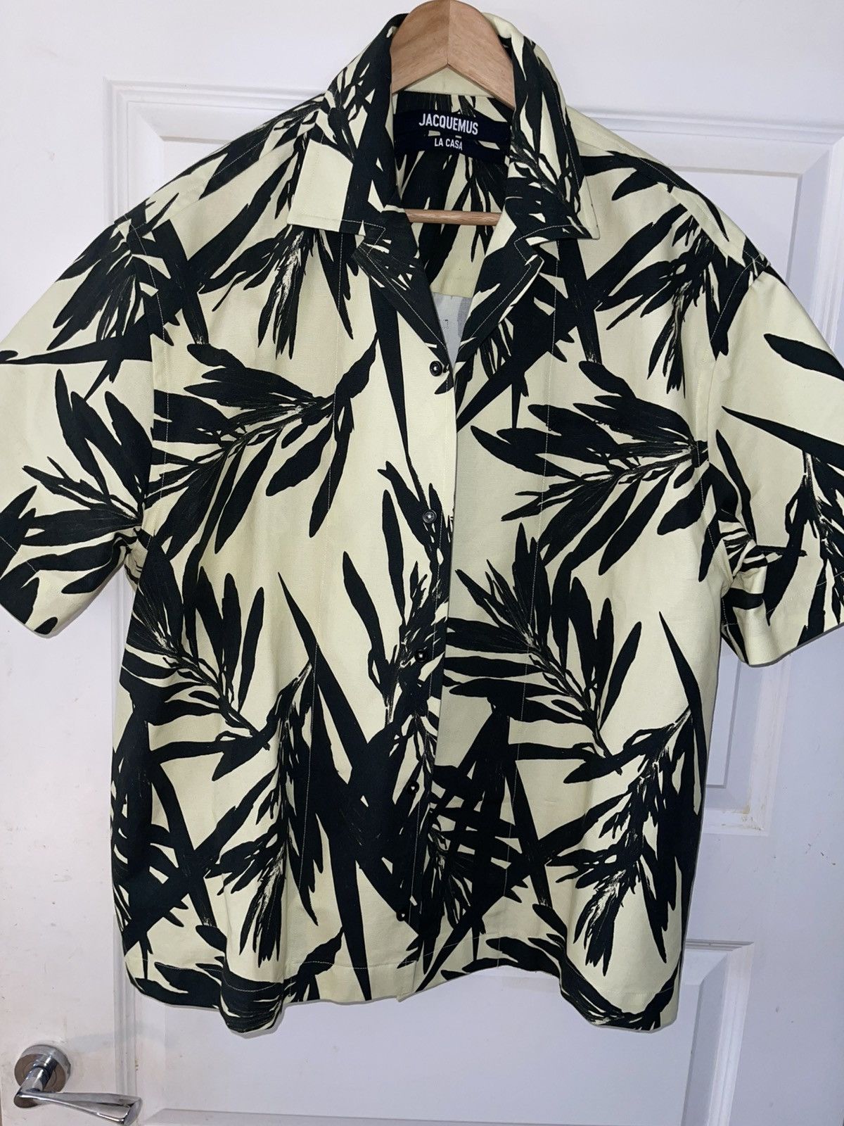 Jacquemus JACQUEMUS La Chemise Jean Palm Print Shirt Size US XL / EU 56 / 4 - 1 Thumbnail
