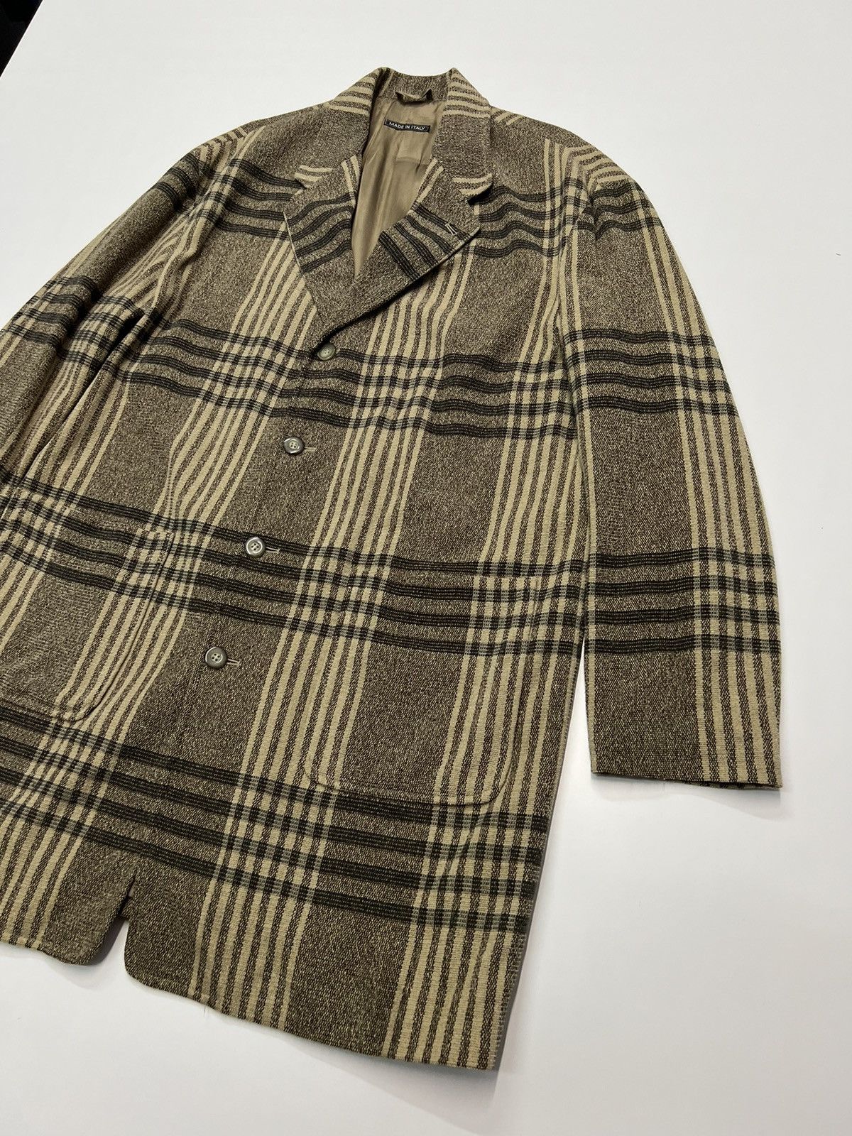 Emporio Armani 🔥EMPORIO ARMANI CHECKERED COAT SIZE 48 Size US M / EU 48-50 / 2 - 5 Thumbnail
