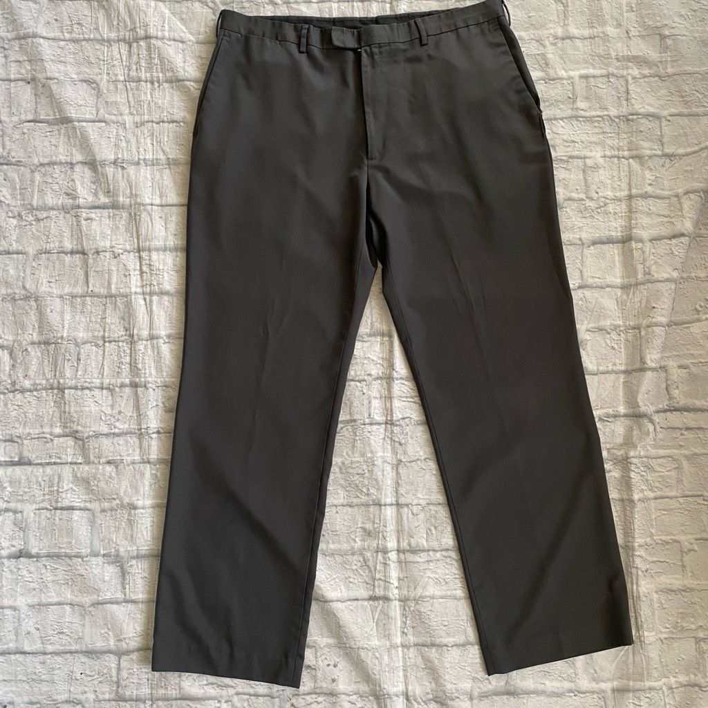 Liz Claiborne Claiborne men 38/32 flat front dress pants grey Size US 38 / EU 54 - 1 Thumbnail