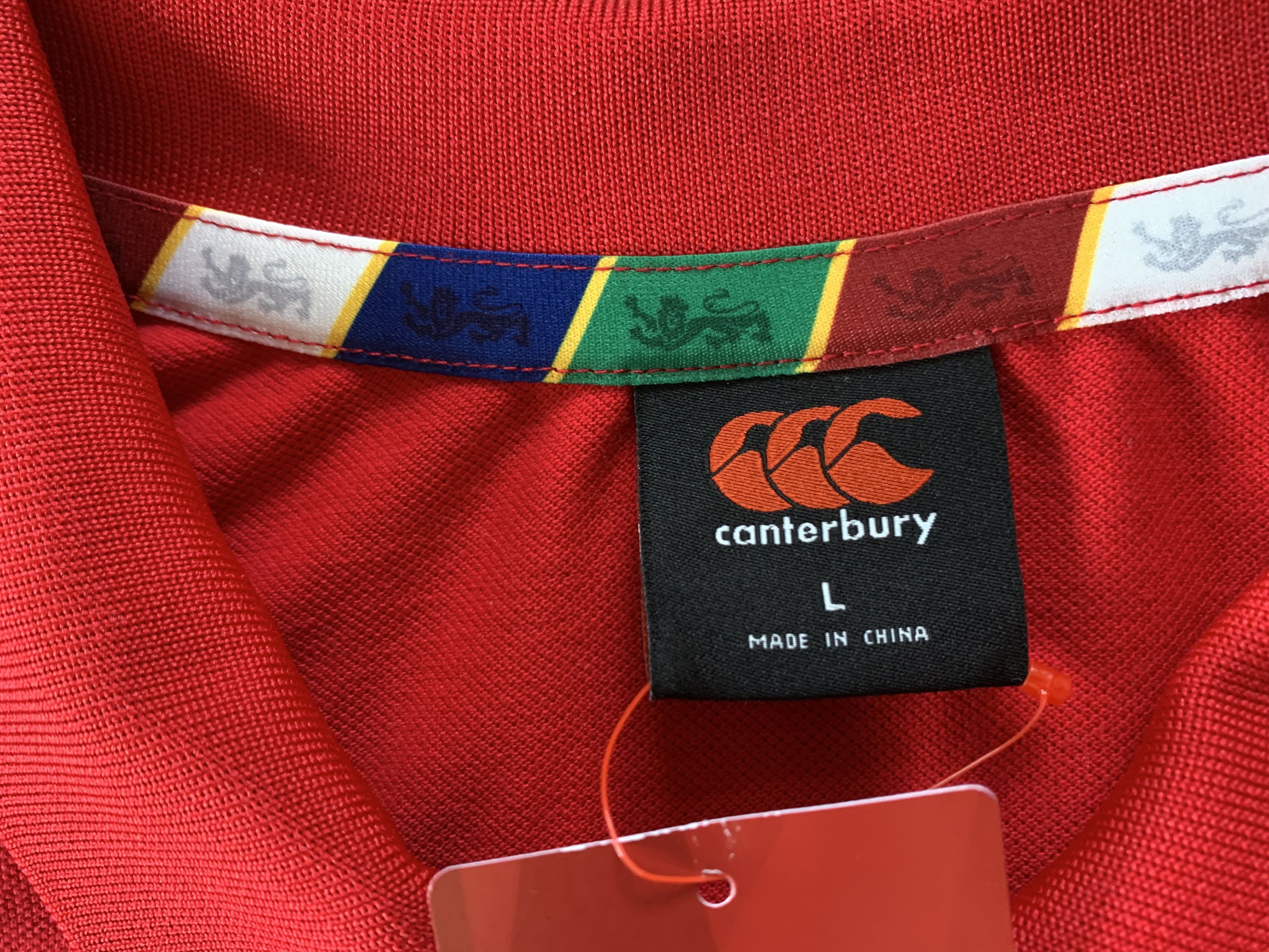 Canterbury of New Zealand Canterbury Red Rugby Polo T-Shirt Size US L / EU 52-54 / 3 - 5 Thumbnail