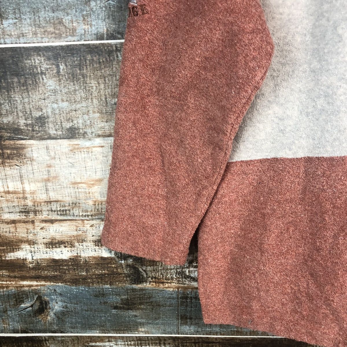 Homespun Knitwear × Japanese Brand × OVER THE STRiPES Messange Board Stripe Browm Knitwear #A2268 Size M / US 6-8 / IT 42-44 - 16 Thumbnail