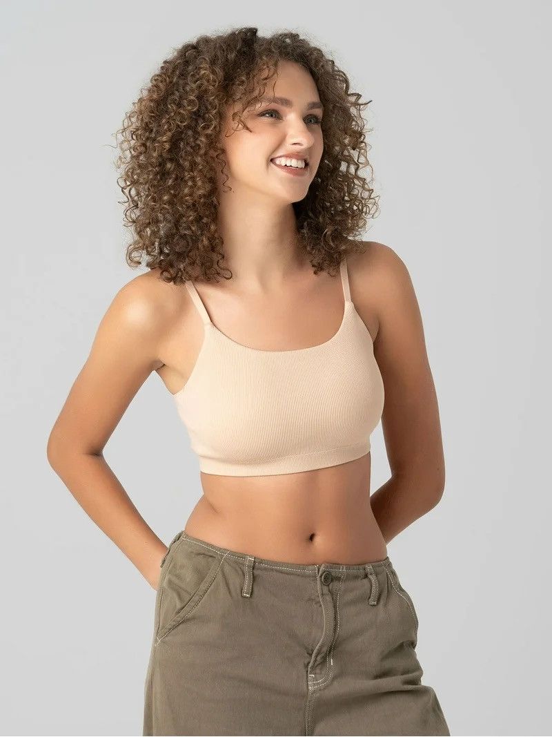 Other Xs No Boundaries women's tan nude peach padded bra top Size ONE SIZE - 1 Thumbnail