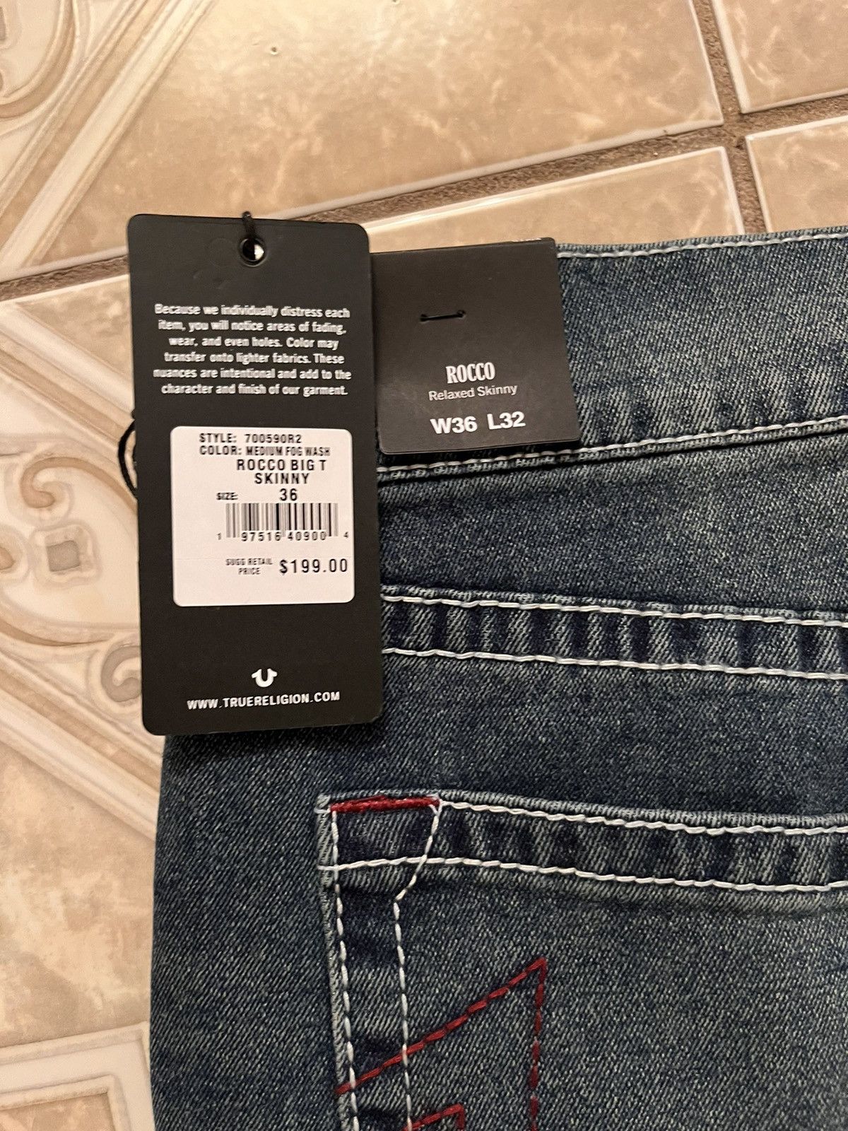 True Religion true religion rocco skinny relaxed jeans Size US 36 / EU 52 - 3 Thumbnail