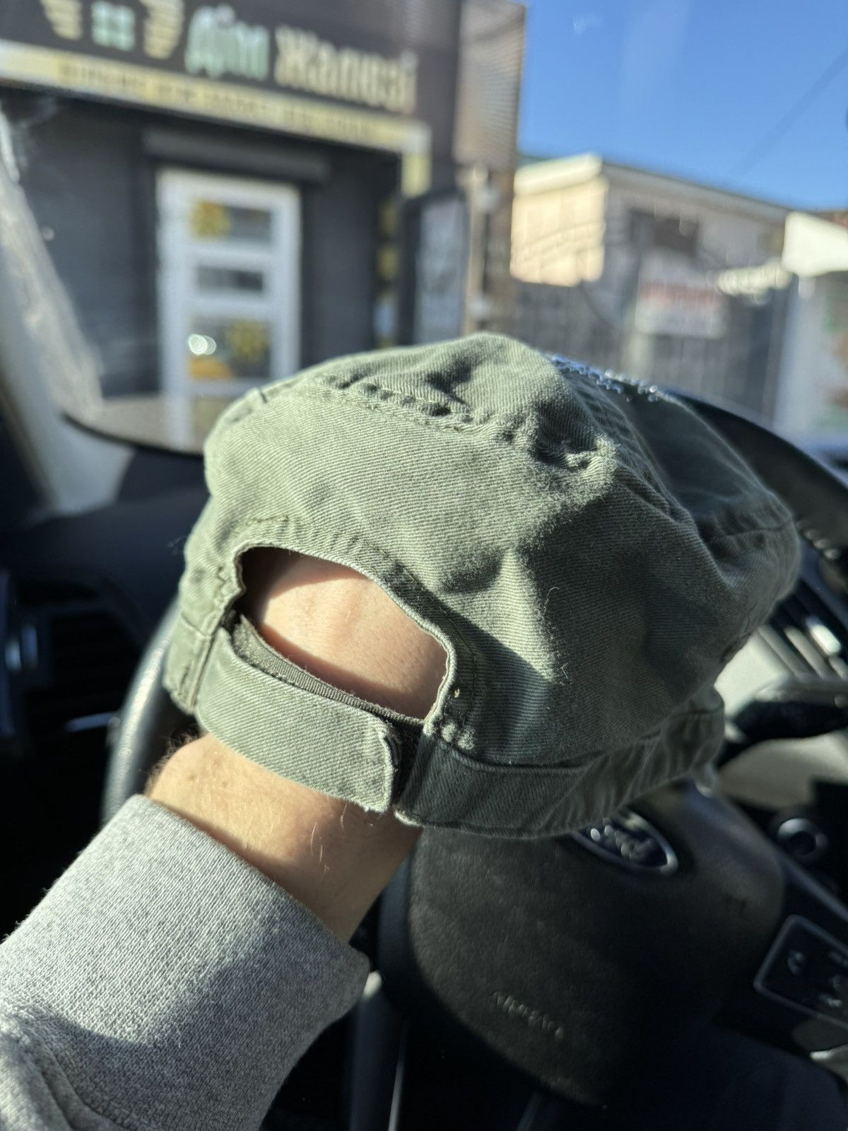 Hysteric Glamour × Japanese Brand × Vintage Vintage olive hat big logo cross hype Chrome hearts style Size ONE SIZE - 5 Thumbnail