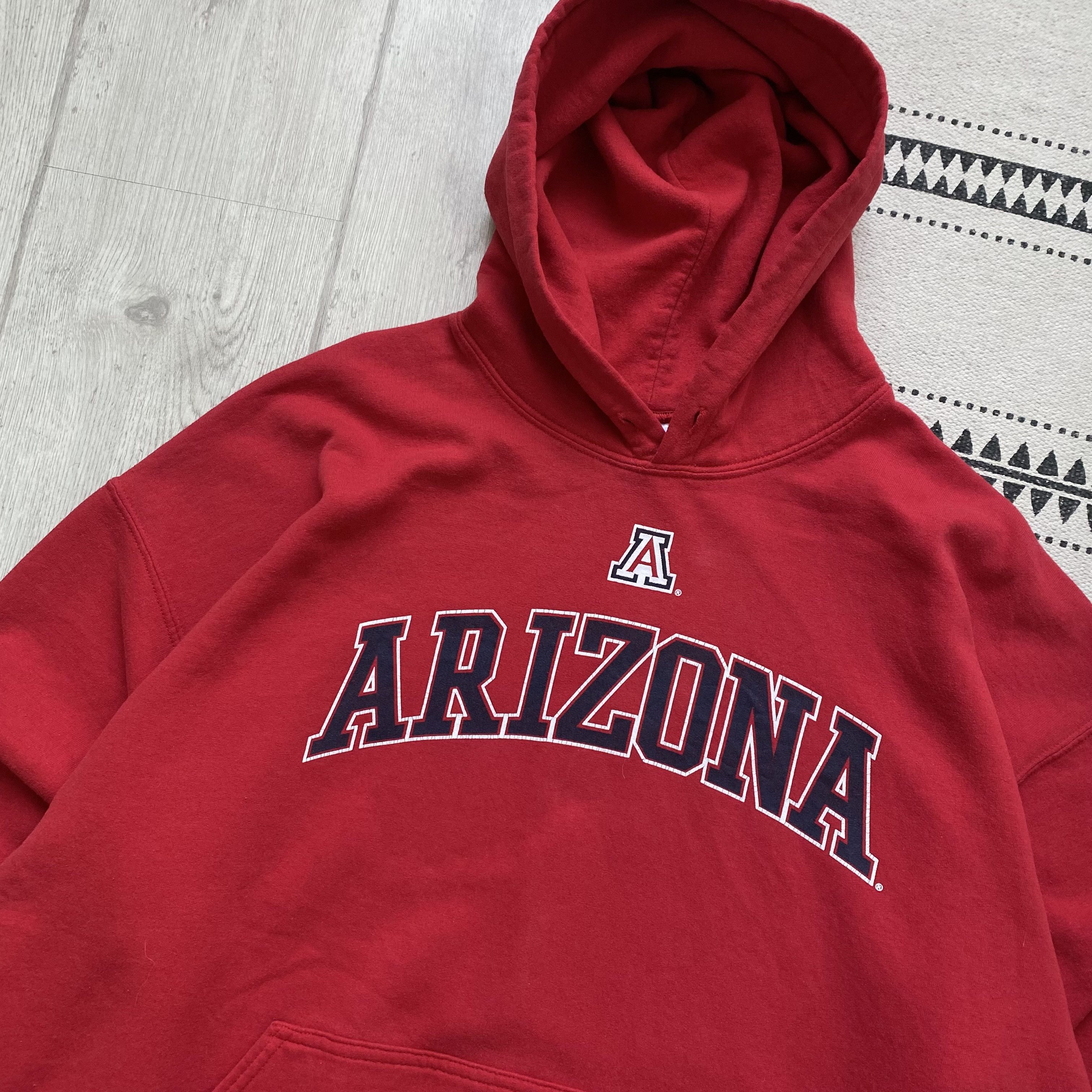 Russell Athletic Vintage University of Arizona USA Boxy Hoodie 90s Y2K Gildan Size US XL / EU 56 / 4 - 3 Thumbnail