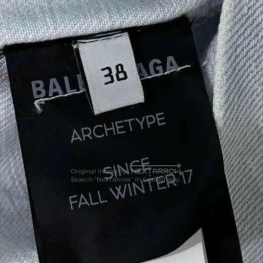 Balenciaga Balenciaga Back Embroidered Logo Denim Jacket. Size US S / EU 44-46 / 1 - 6 Thumbnail