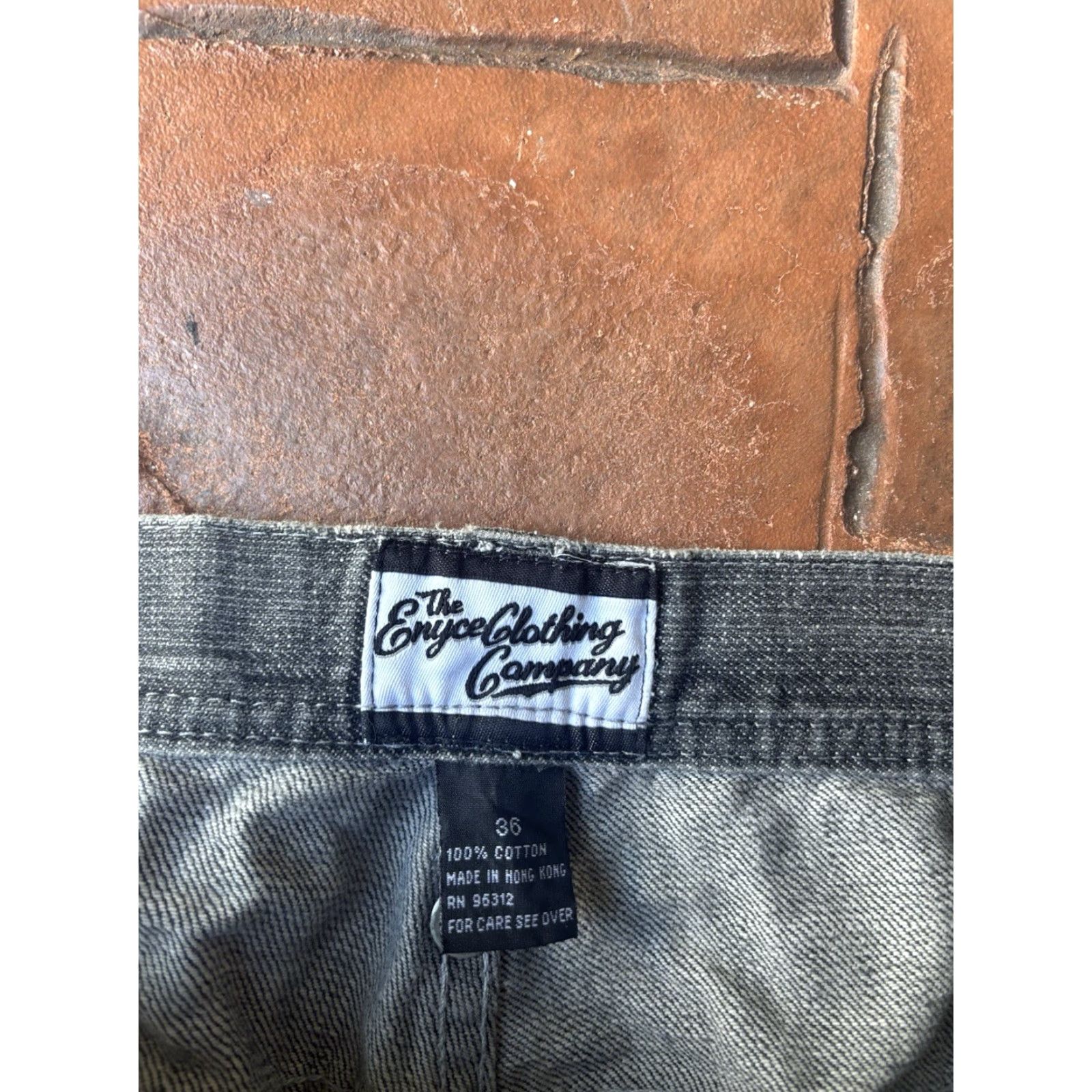 Enyce Enyce Jeans Baggy Hip Hop Wide-Leg 36 Men’s 36 Blue Denim Distressed Embroidered 90s Logo Vintage Style Grunge Shirt? Size US 36 / EU 52 - 3 Thumbnail