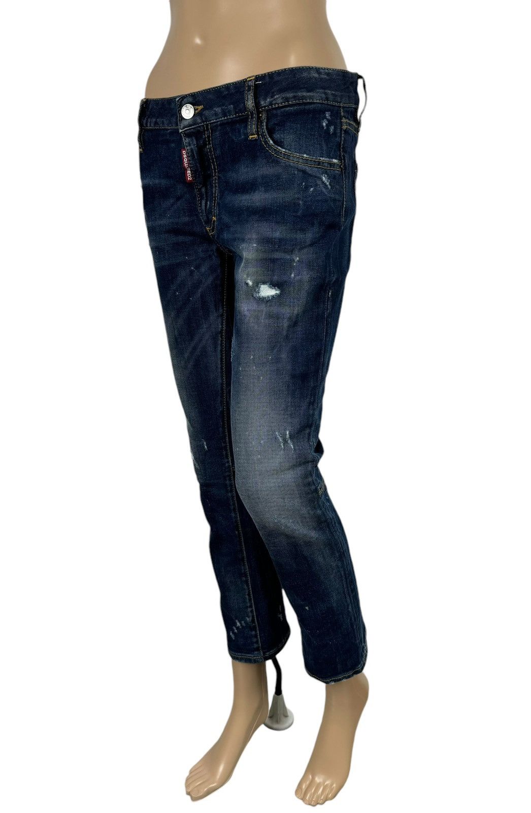 Dsquared2 Dsquared2 Runway Rlare Cropped Jeans size 40 Size 27" / US 4 / IT 40 - 2 Thumbnail