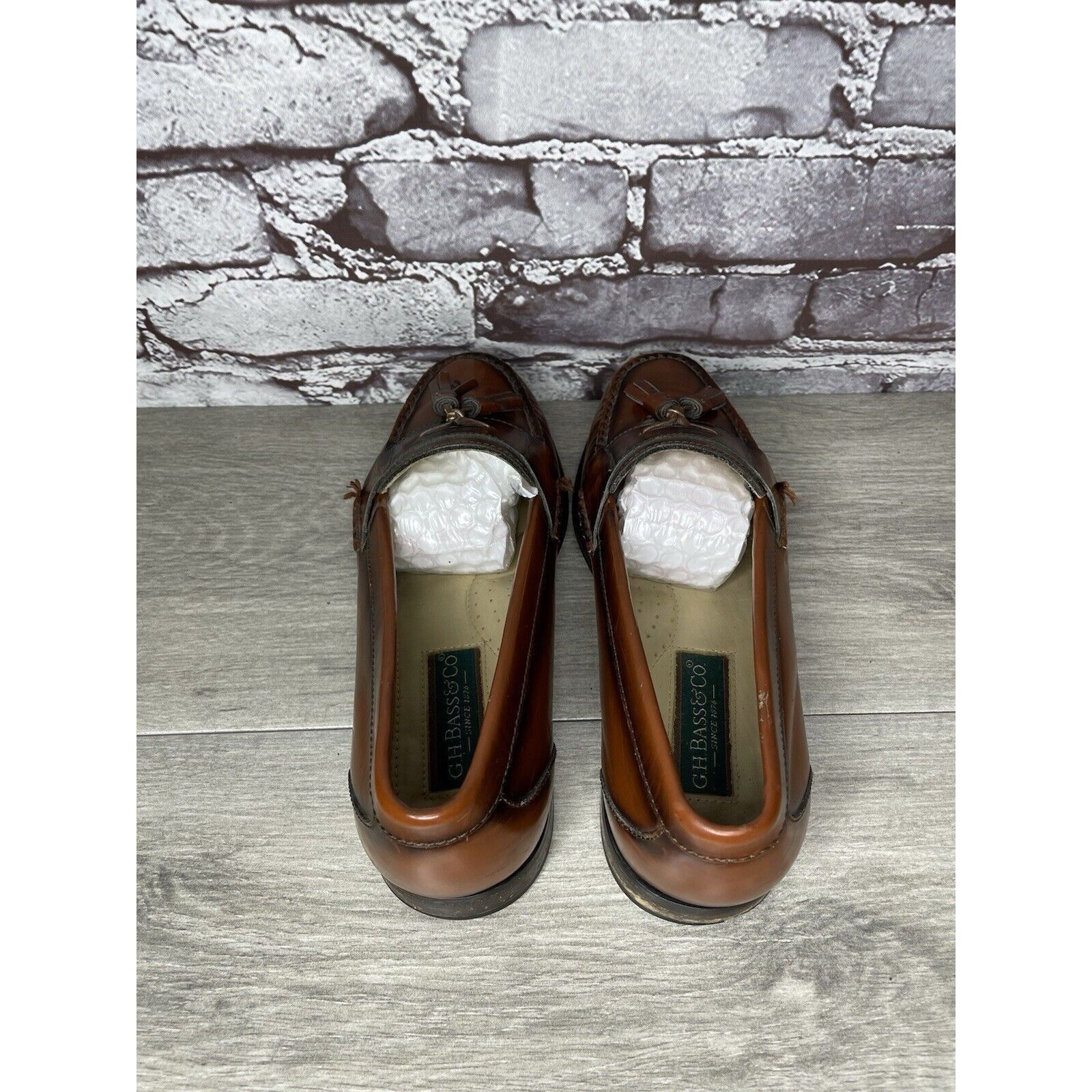 G.H. Bass & Co. G.H. Bass & Co. Brown Leather Slip On Penny Loafers Dress Sh Size US 7.5 / EU 40-41 - 6 Thumbnail