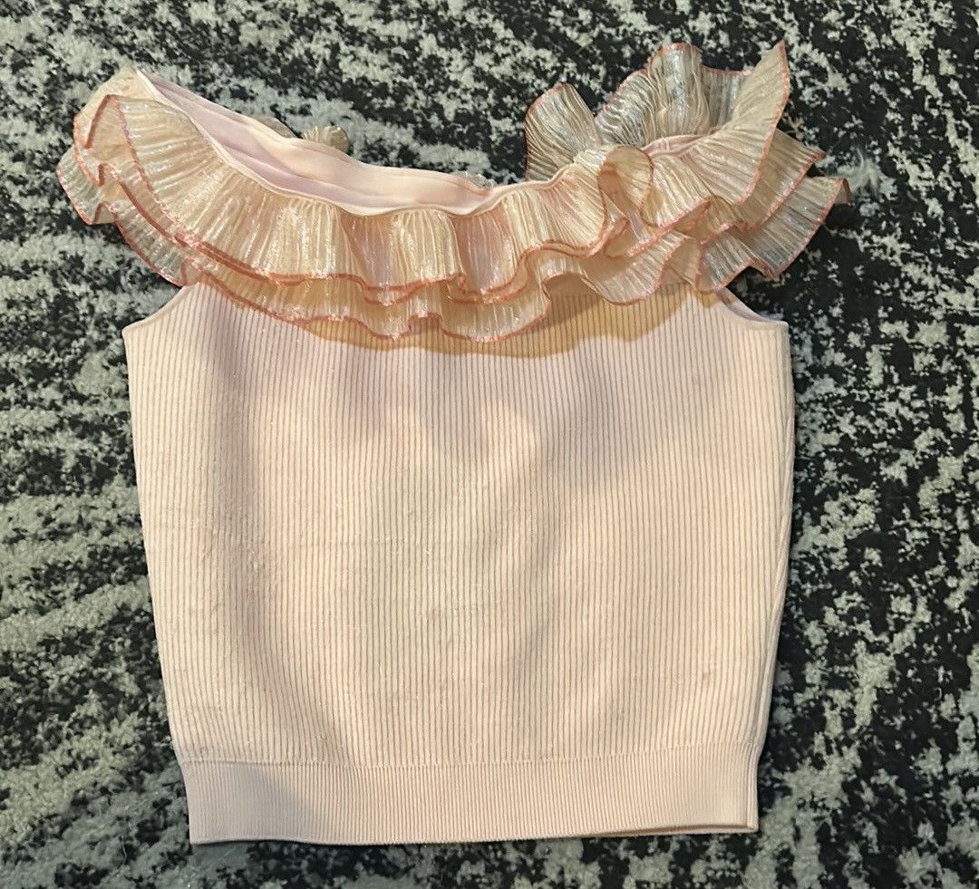 Alexander McQueen Alexander McQueen Tint Pink Off Shoulder Top Size S Size S / US 4 / IT 40 - 2 Thumbnail