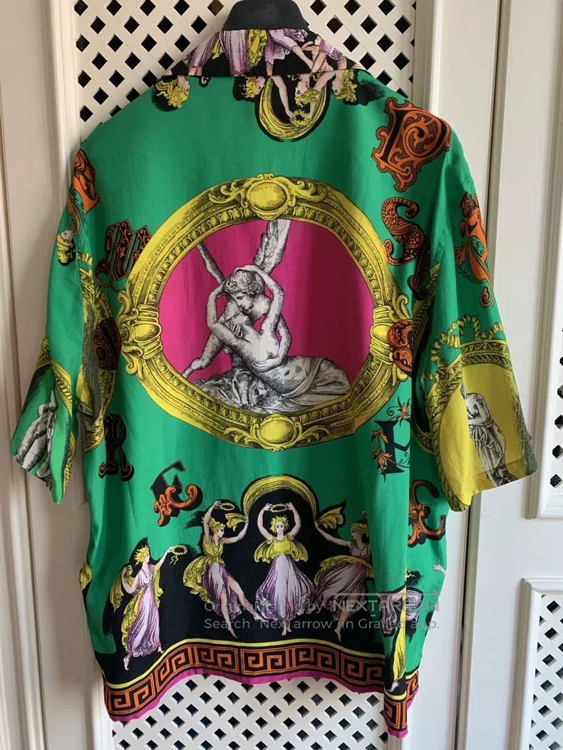 Versace Versace Cupid print Hawaiian shirt Size US M / EU 48-50 / 2 - 5 Thumbnail
