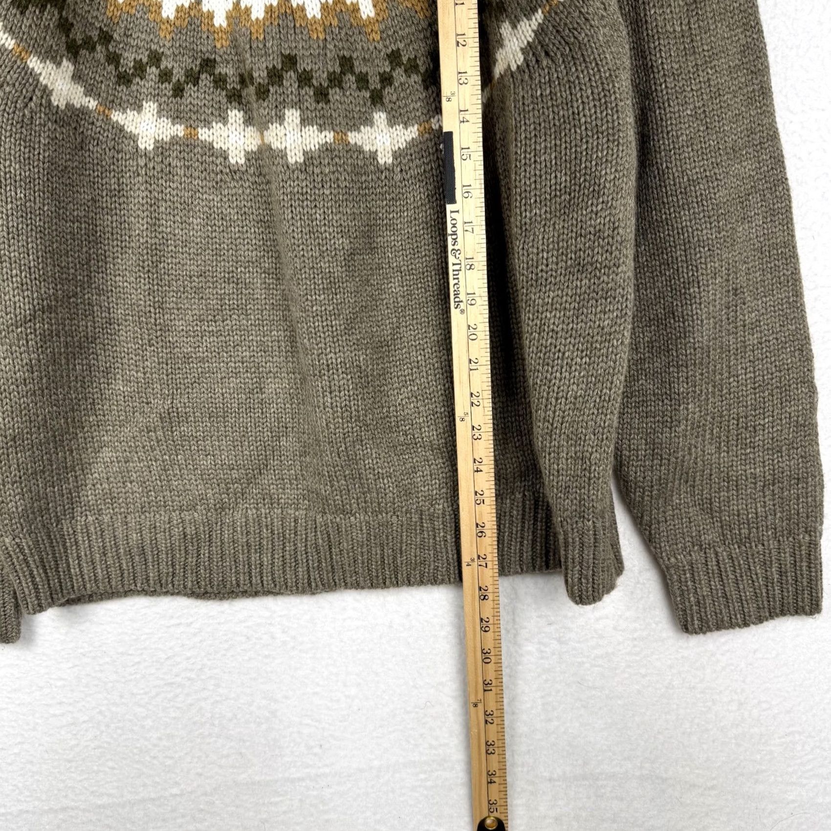 American Eagle Outfitters VINTAGE? No. (Original is new) So: American Eagle Outfitters Sweater Mens L Crew Neck Brown Knit Fair Isle Pullover Knit Winter Fall Casual Size US L / EU 52-54 / 3 - 4 Thumbnail