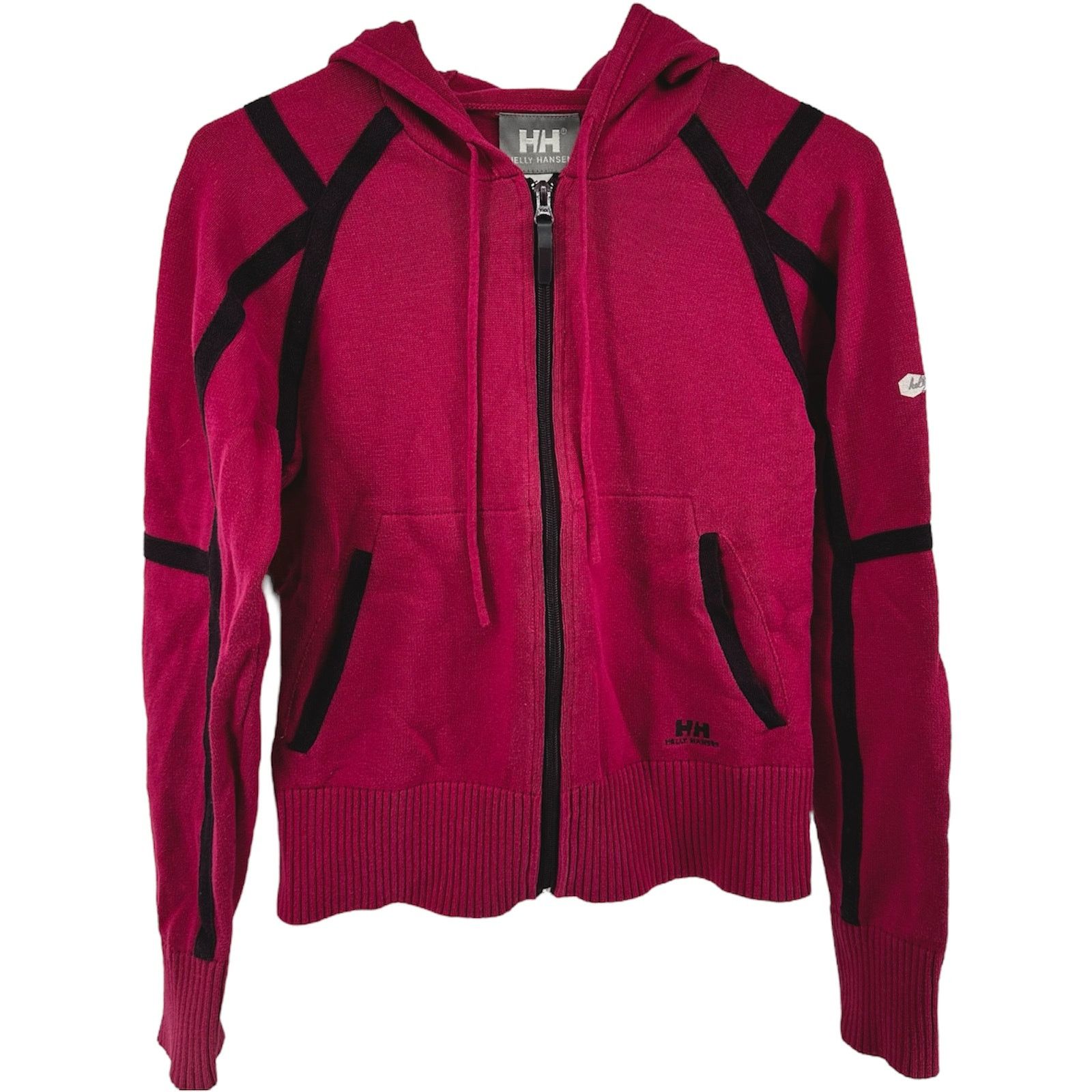 Helly Hansen Helly Hansen Hoodie Full Zip Jacket Pockets Y2K Piped Pink M Size M / US 6-8 / IT 42-44 - 1 Thumbnail