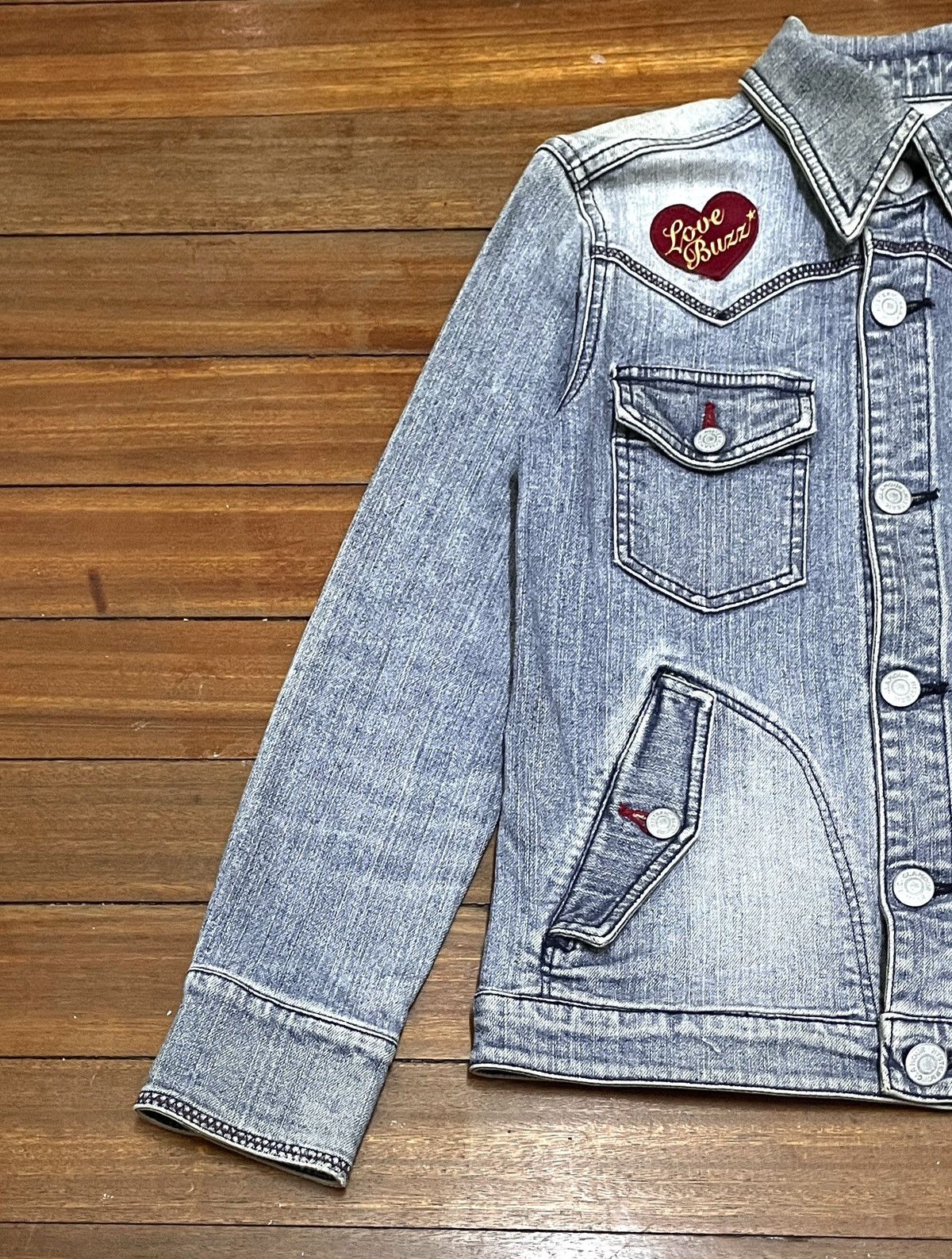 Hysteric Glamour × Japanese Brand × Vintage Very Rare Vintage Brand Hysteric Glamour Denim Jacket 1990s Size US M / EU 48-50 / 2 - 5 Thumbnail