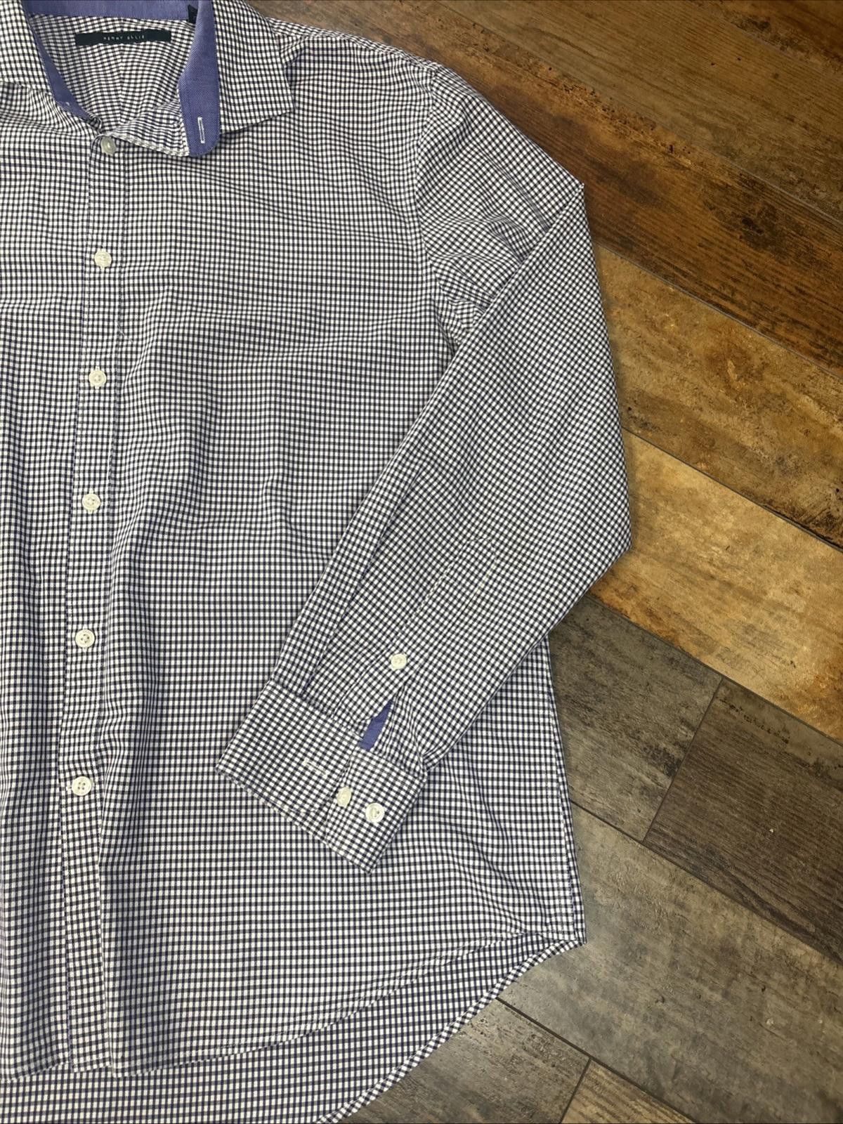 Perry Ellis Perry Ellis Men's XL Plaid Long Sleeve Button-Down Shirt Size US XL / EU 56 / 4 - 3 Thumbnail
