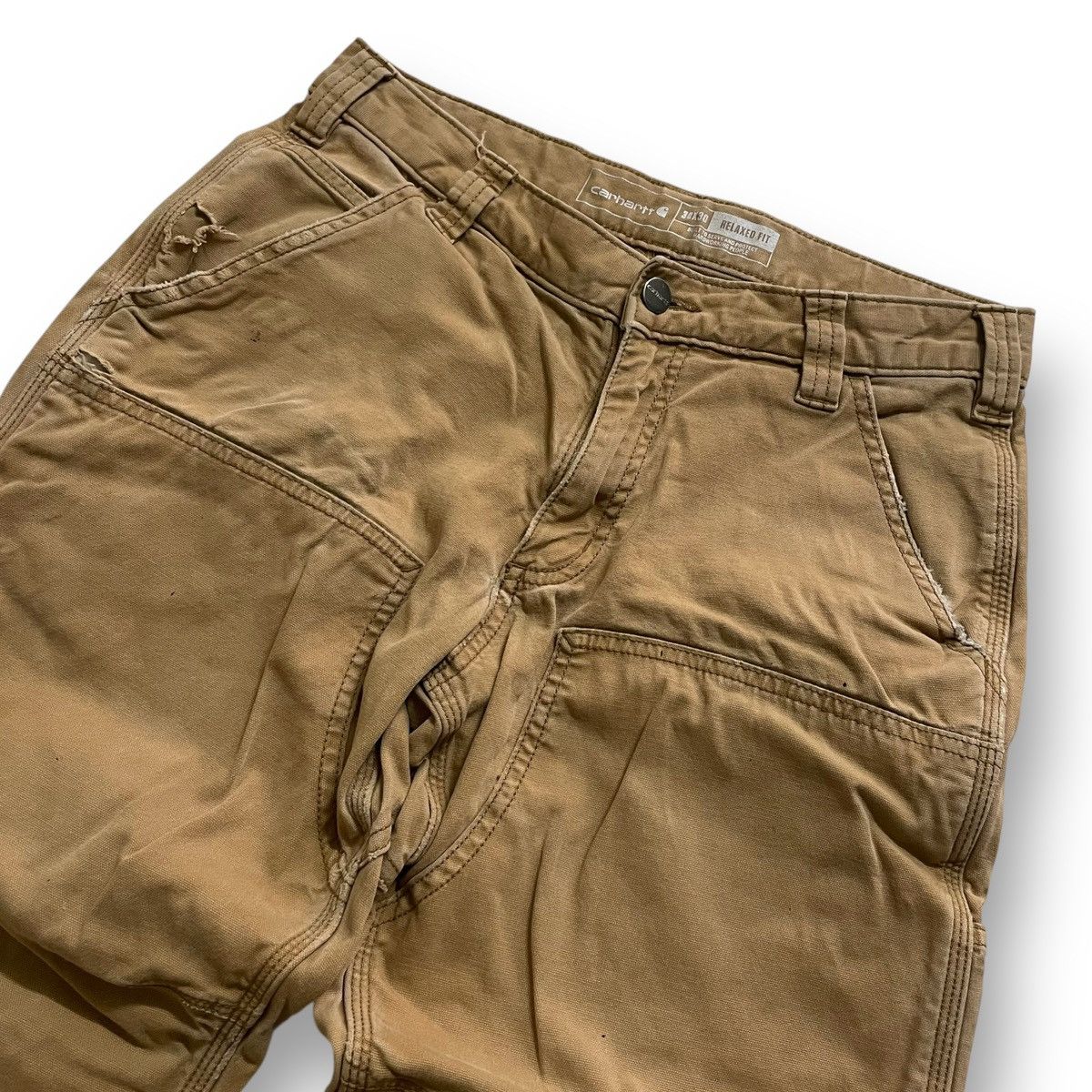 Carhartt Vintage Carhartt Relaxed Canvas Double Front Utility Pant Size US 30 / EU 46 - 2 Thumbnail