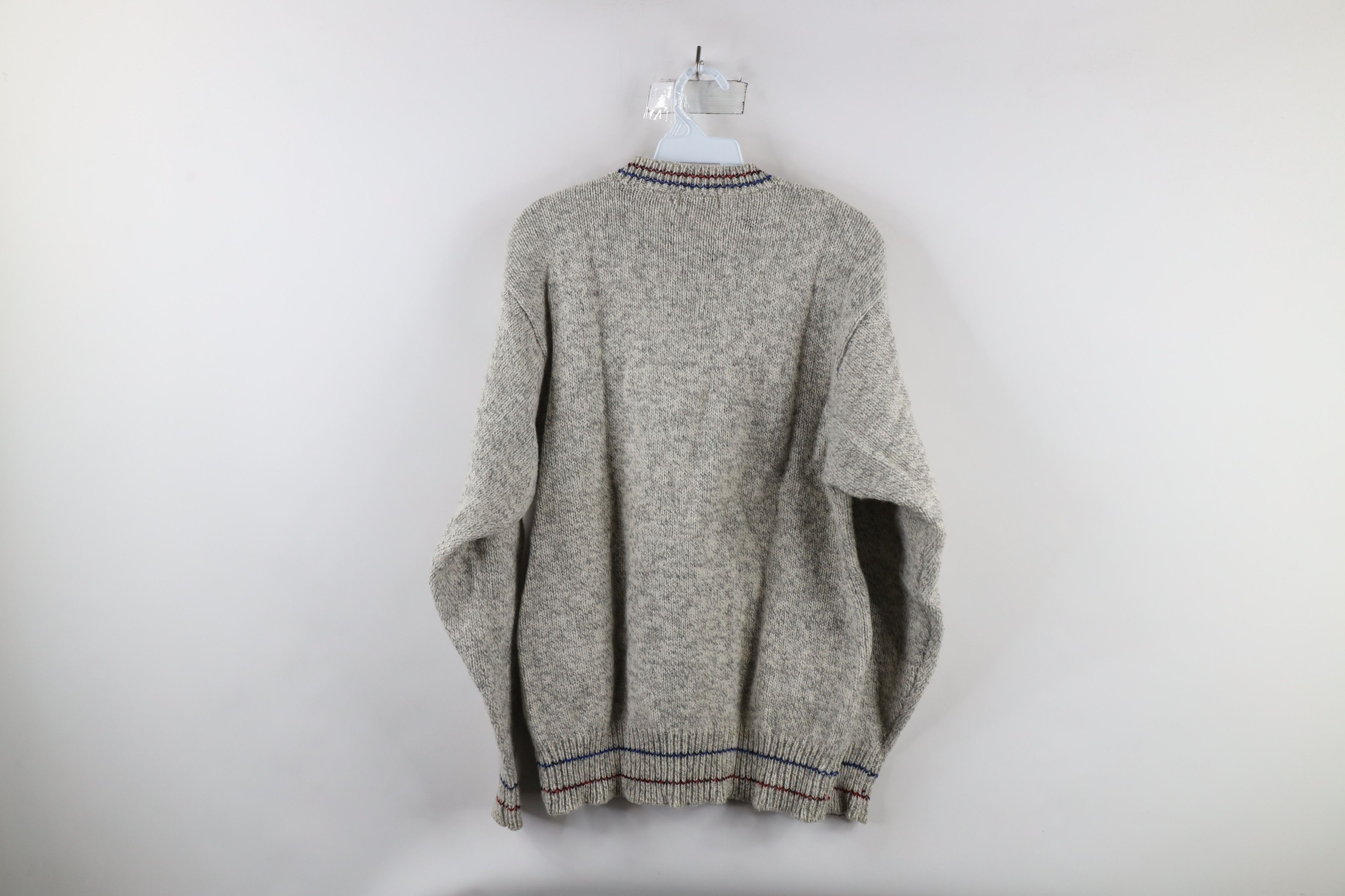 Vintage Vintage 90s Streetwear Heavyweight Wool Blend Knit Sweater Size US L / EU 52-54 / 3 - 10 Thumbnail