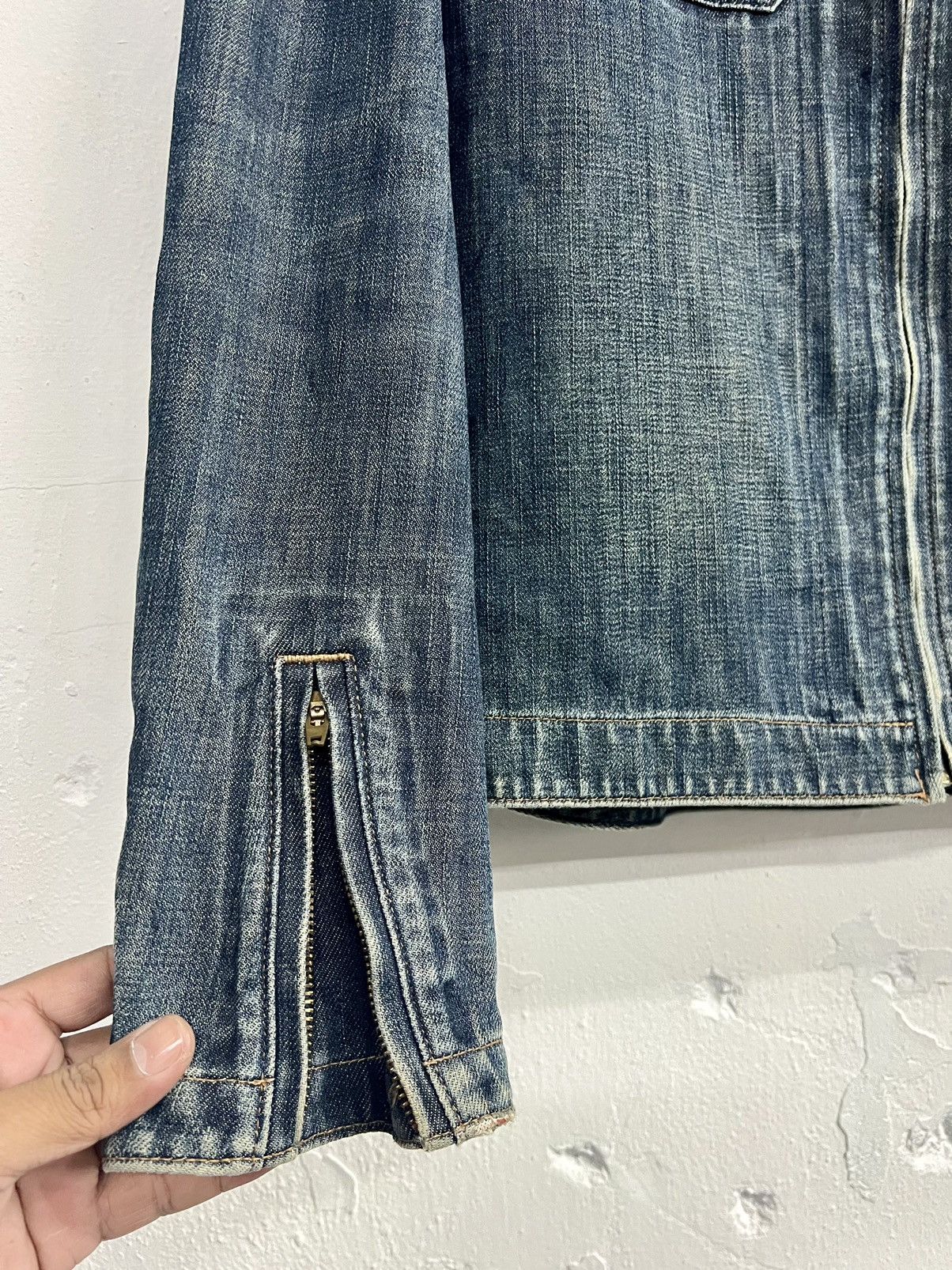 Goretex × Japanese Brand POWERAGE x GORETEX BIKER WATERPROOF JACKET DENIM Size US XL / EU 56 / 4 - 6 Thumbnail
