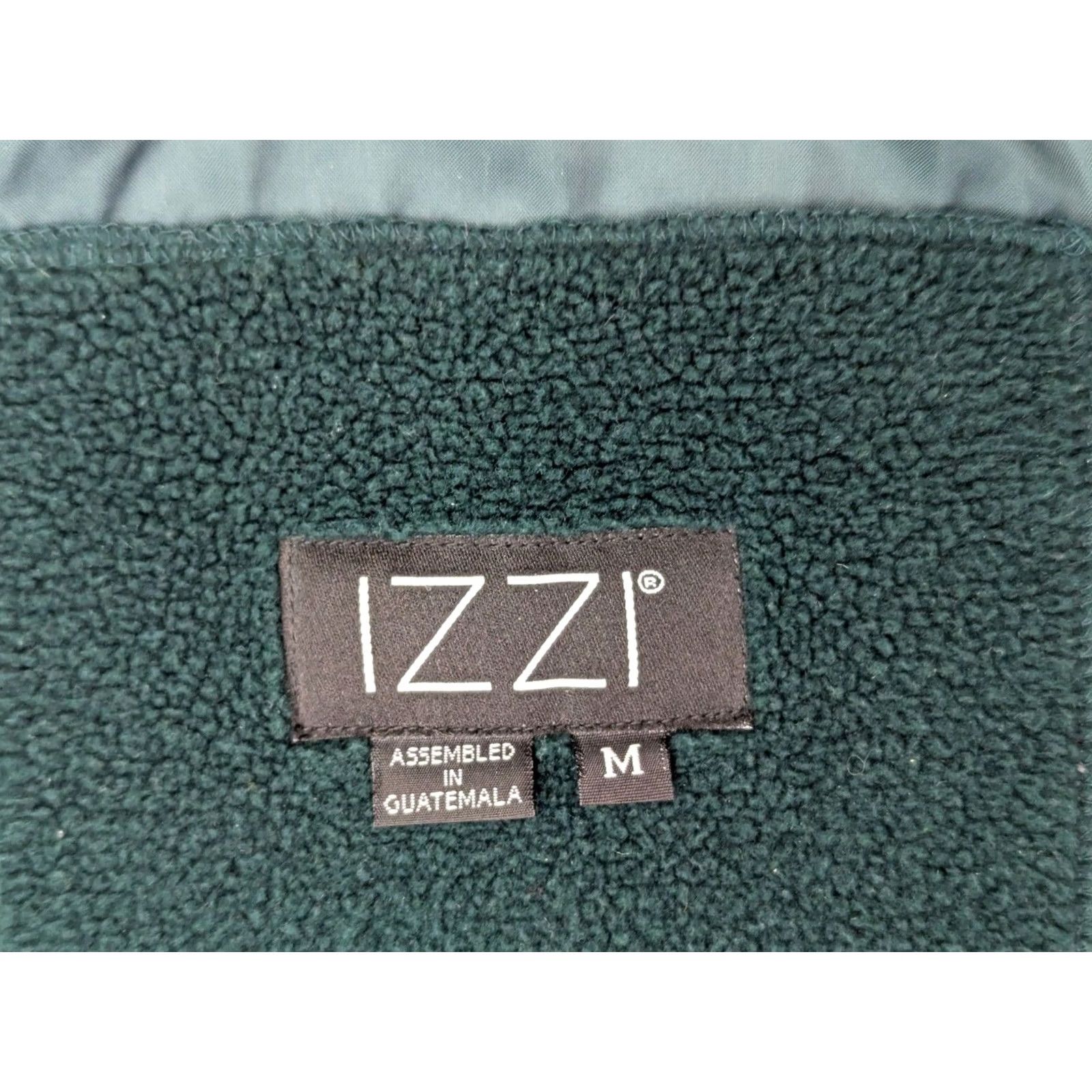 Vintage IZZY Fleece Lined Toggle Zip Jacket Green Floral Embroidery Women M Vintage Size M / US 6-8 / IT 42-44 - 6 Thumbnail
