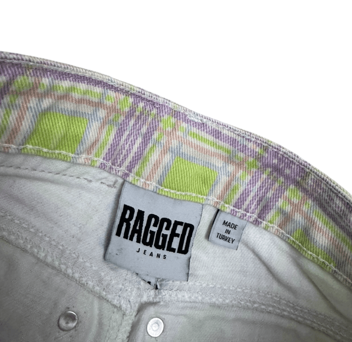 Other RUGGED JEANS Plaid Pastel Streetwear Denim Pants Jeans 24 Size 24" / US 00 / IT 34 - 4 Thumbnail