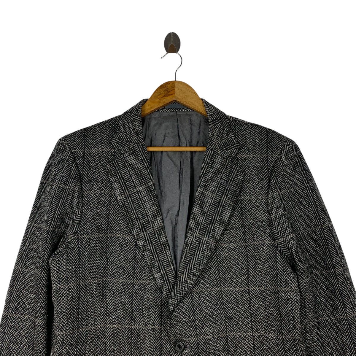 Burberry × Vintage Vintage BURBERRYS England Herringbone Blazer Coat Jacket Size US M / EU 48-50 / 2 - 4 Thumbnail