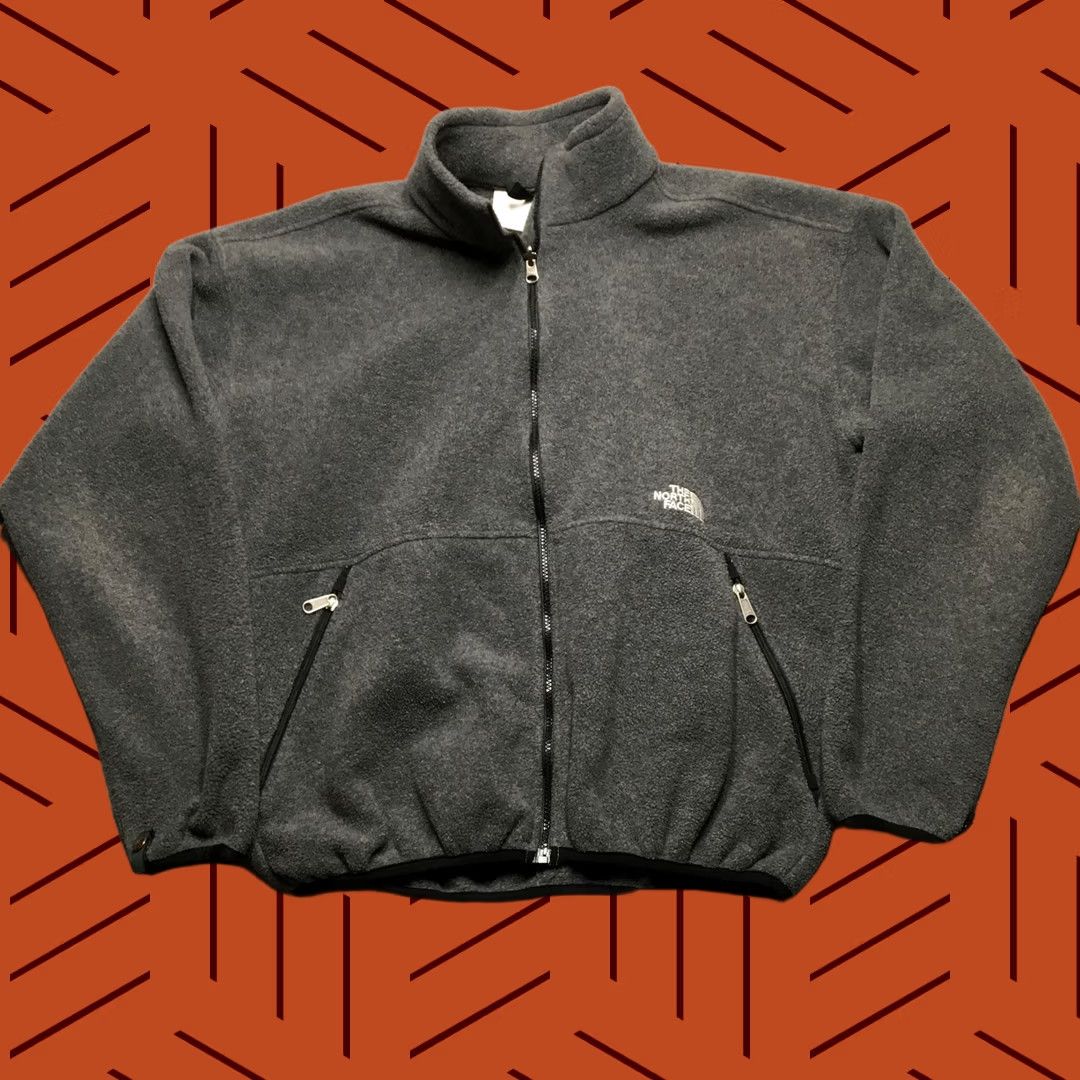 The North Face VINTAGE The North Face Jacket Mens 2XL Gray Full Zip Bomber Elastic Waist Size US XXL / EU 58 / 5 - 1 Thumbnail